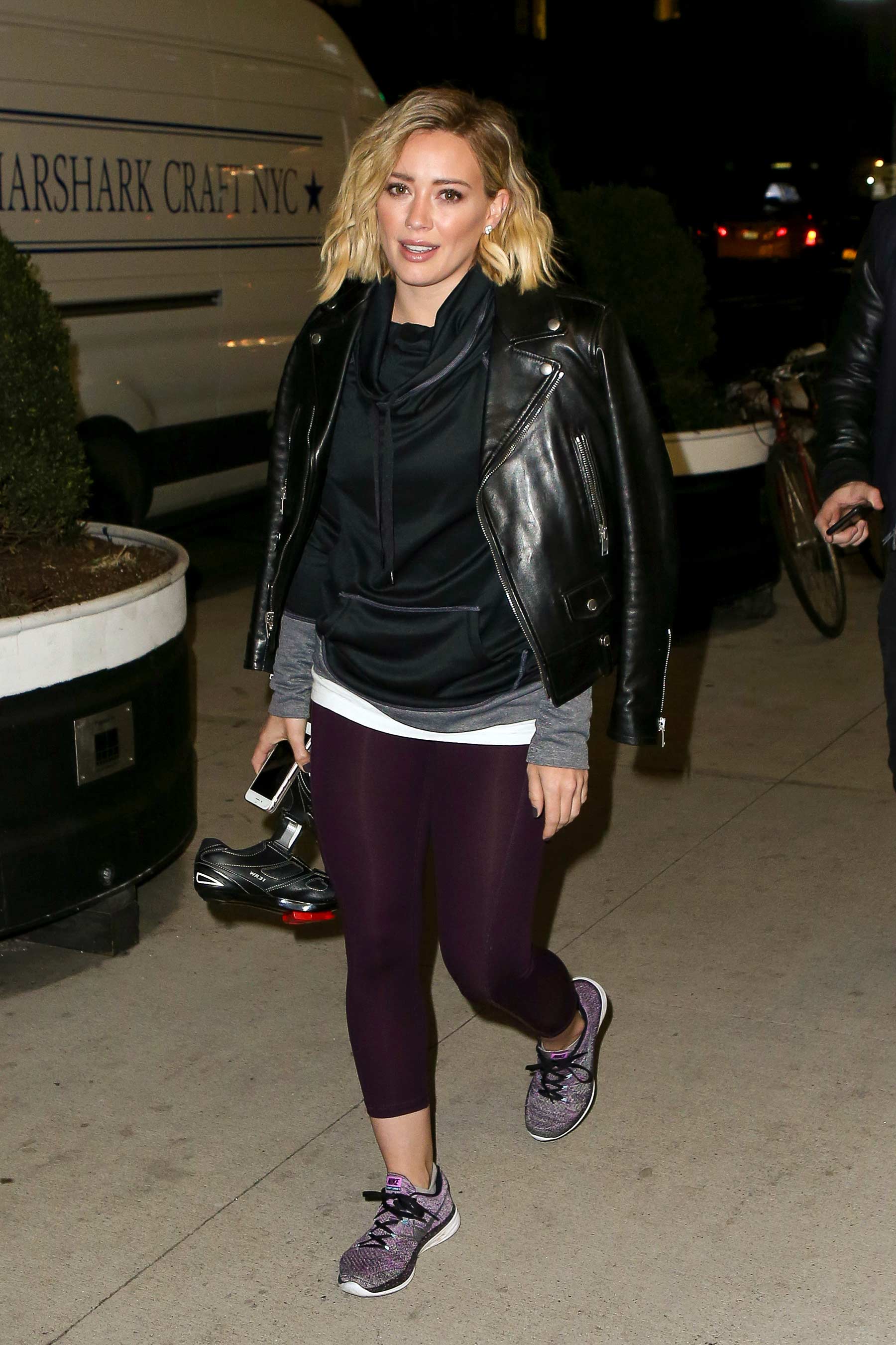 Hilary Duff out in New York