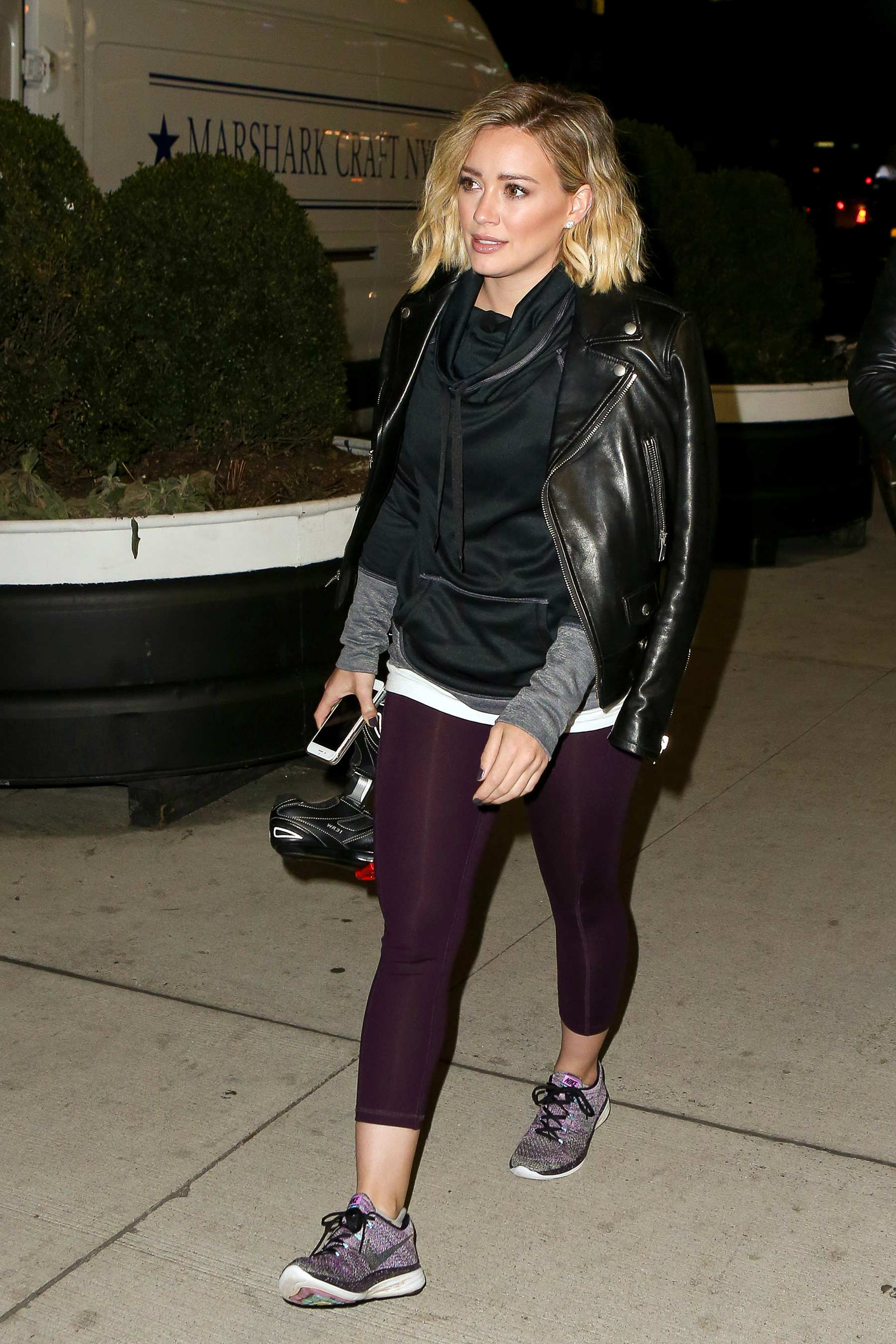 Hilary Duff out in New York