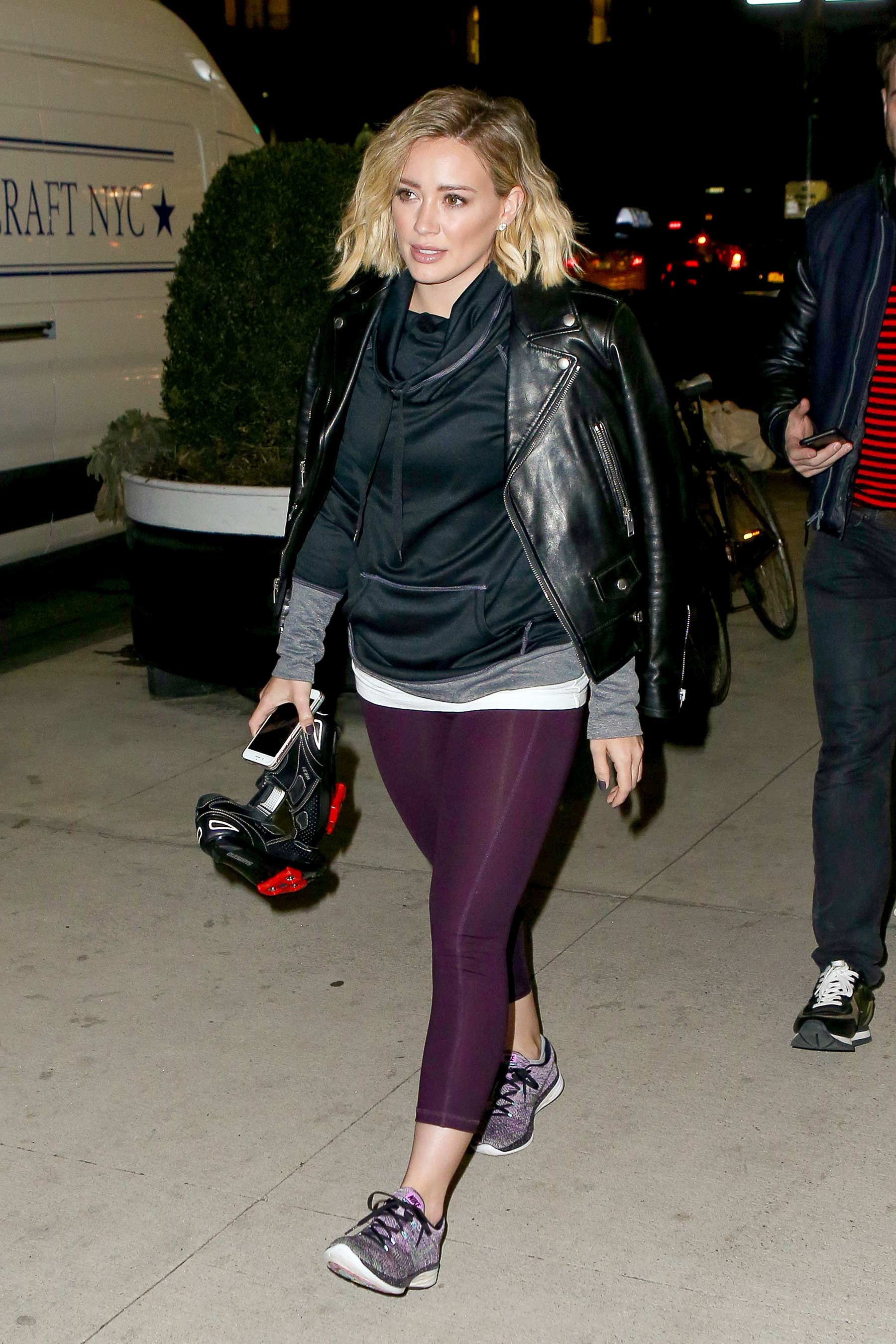 Hilary Duff out in New York