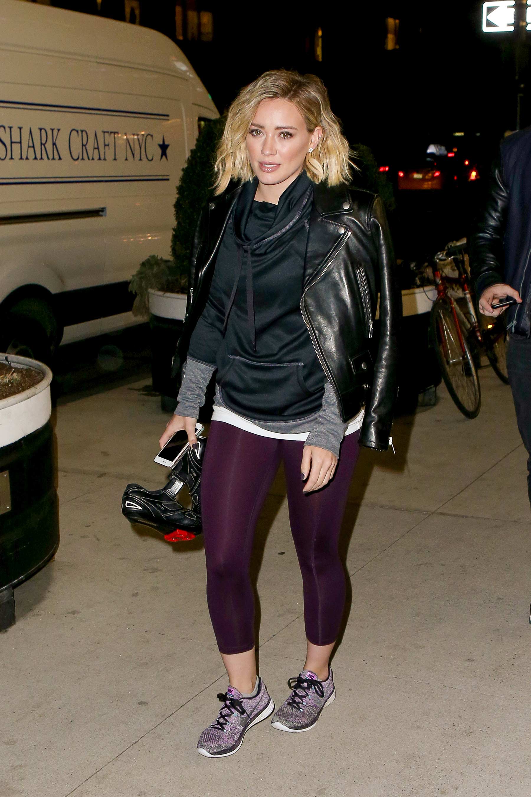 Hilary Duff out in New York