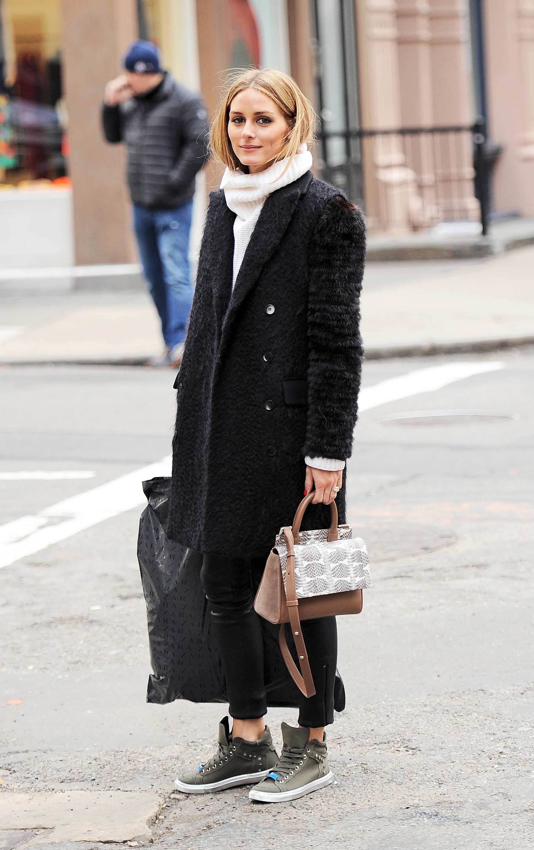 Olivia Palermo taking a stroll in SoHo