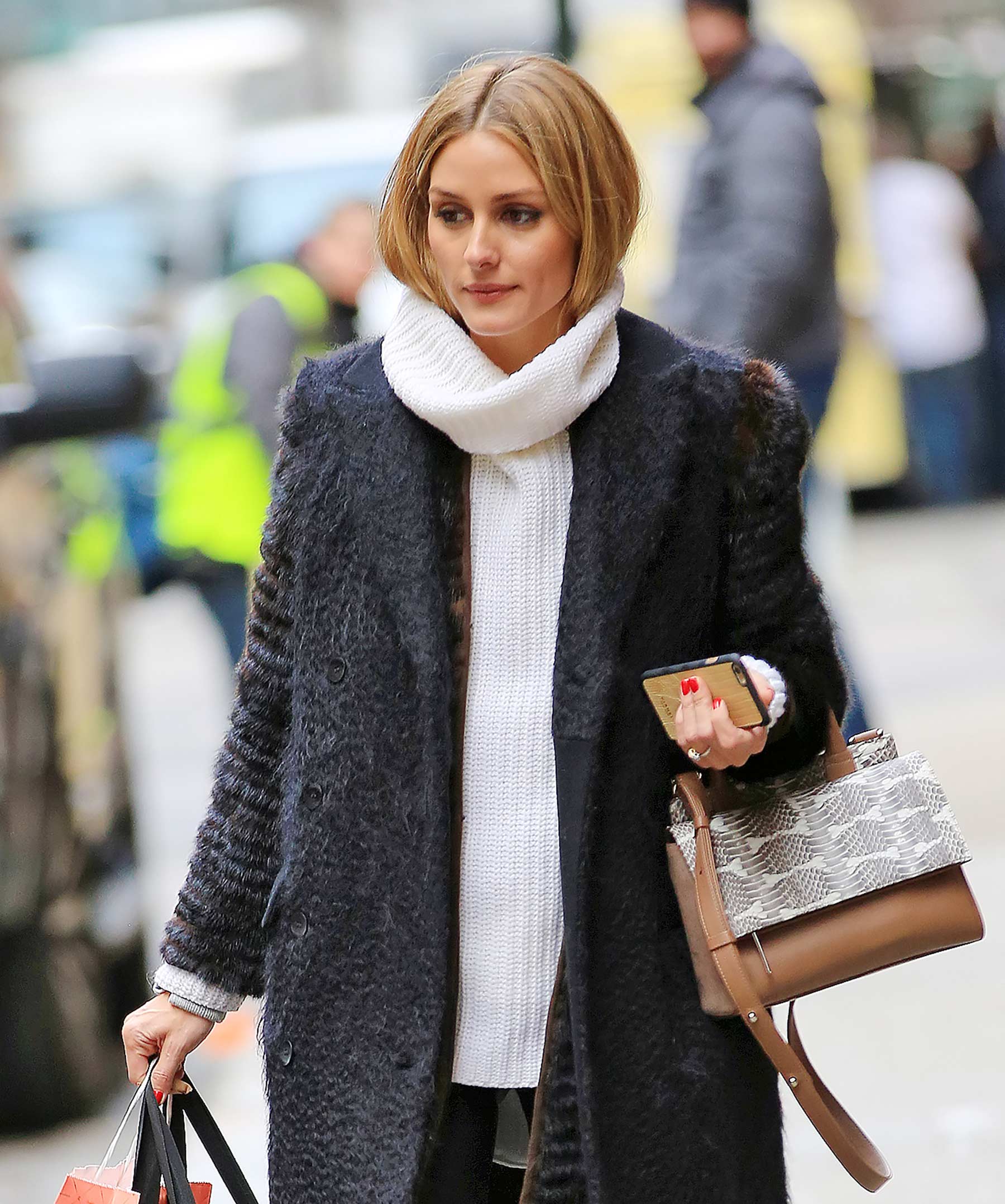 Olivia Palermo taking a stroll in SoHo