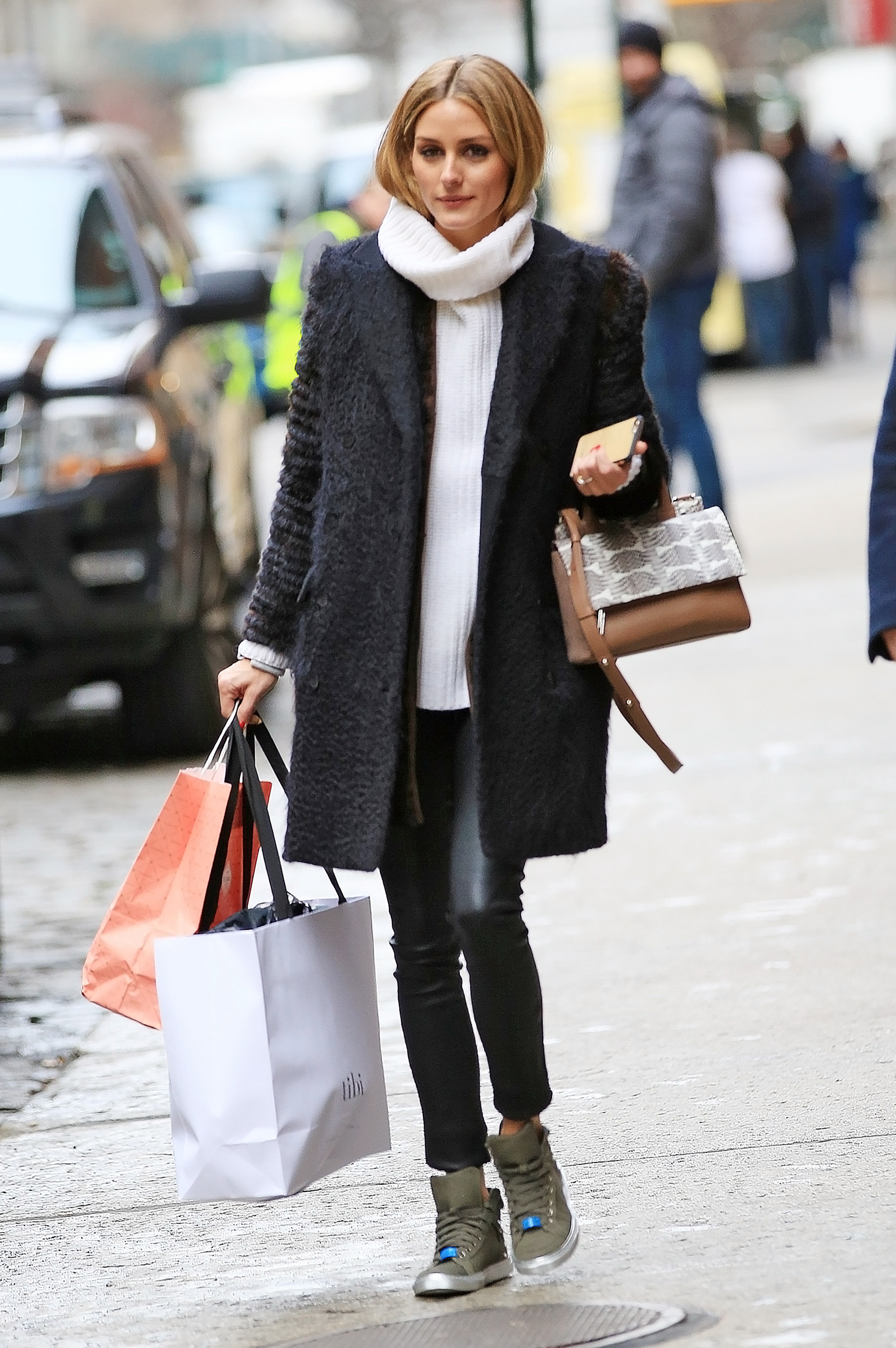 Olivia Palermo taking a stroll in SoHo