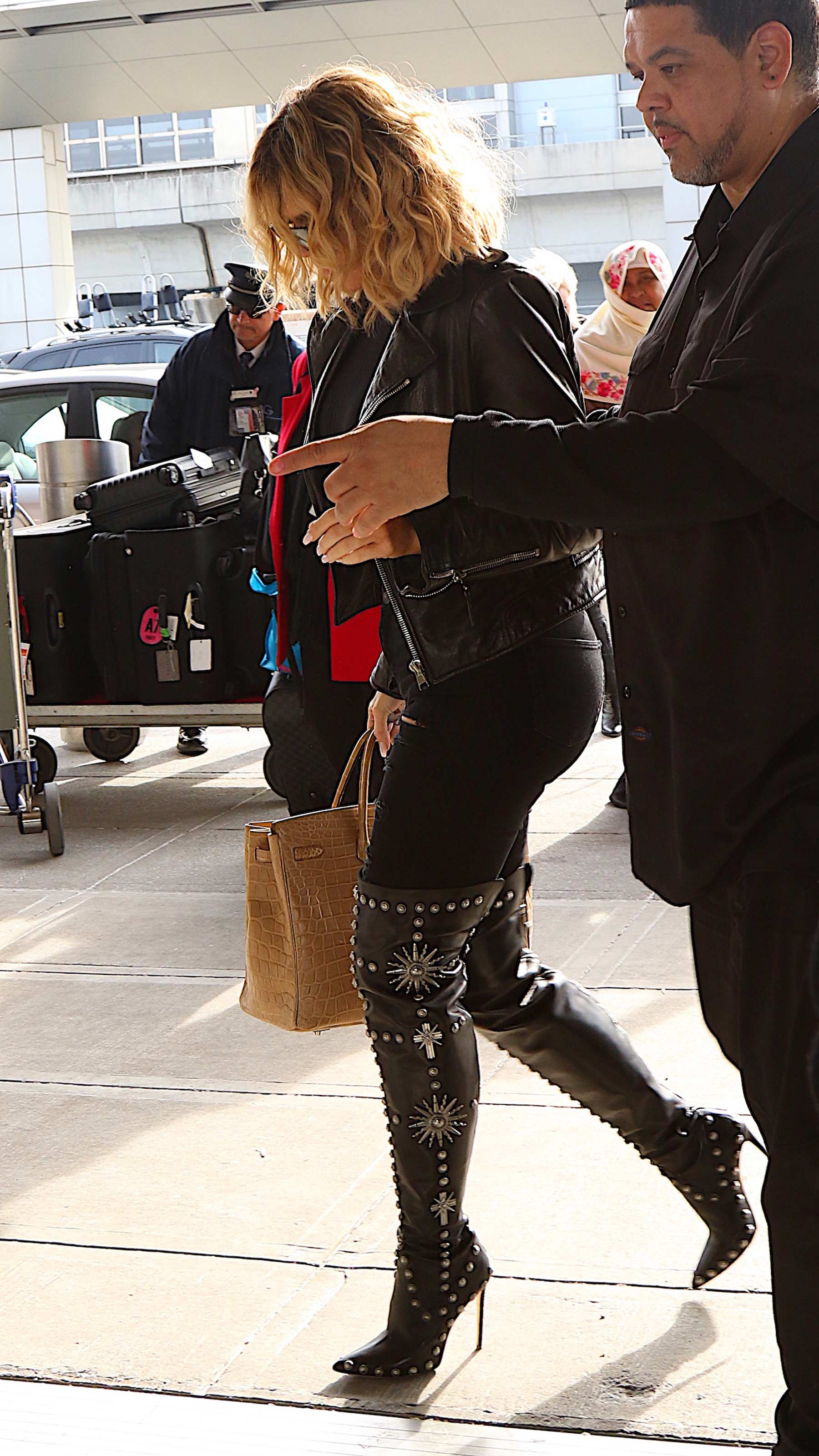 Khloe Kardashian at JFK airport in NYC