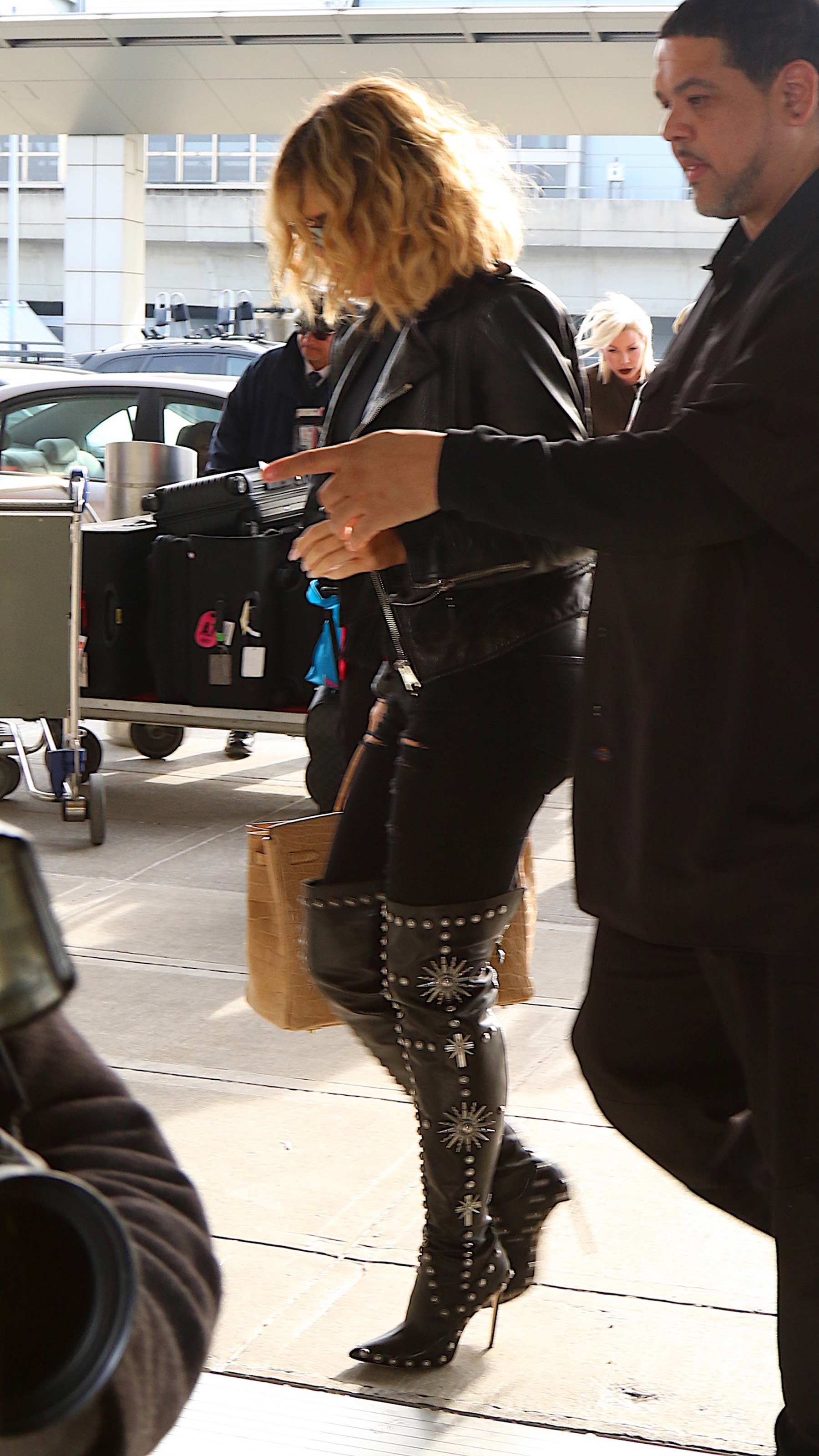 Khloe Kardashian at JFK airport in NYC