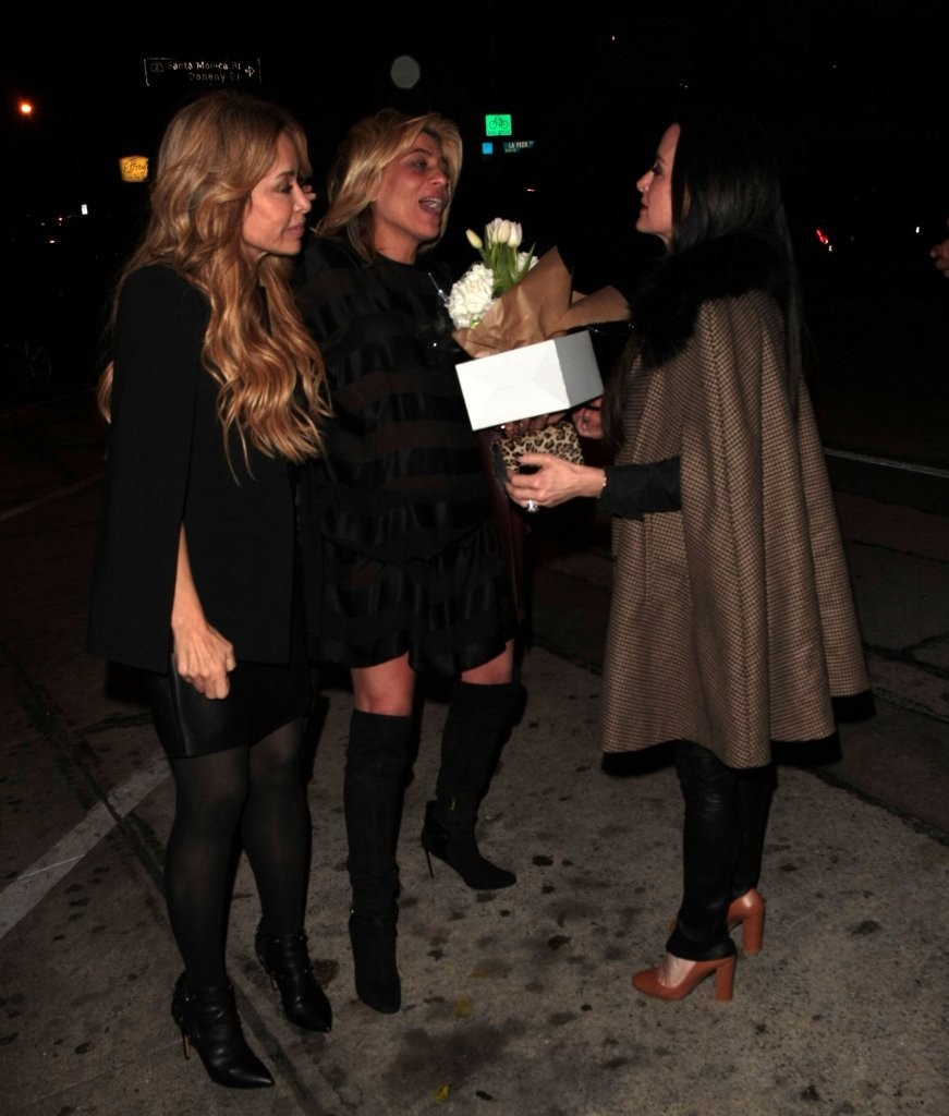 Kyle Richards celebrating her 47th birthday at Craig’s