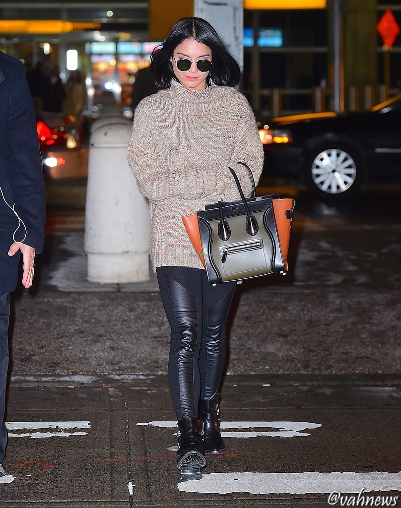 Vanessa Hudgens arrives at JFK Airport