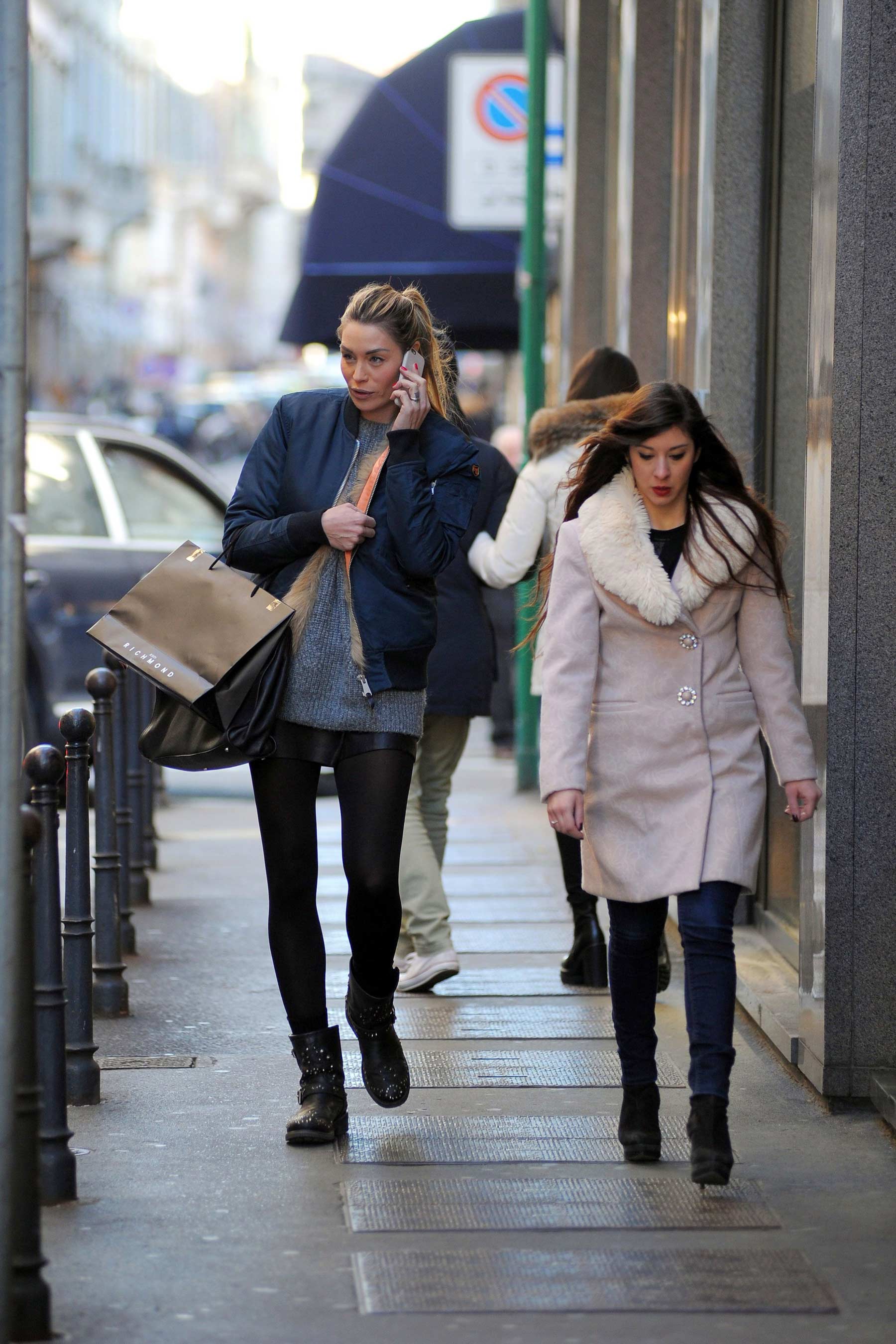 Elenoire Casalegno shopping in Milan