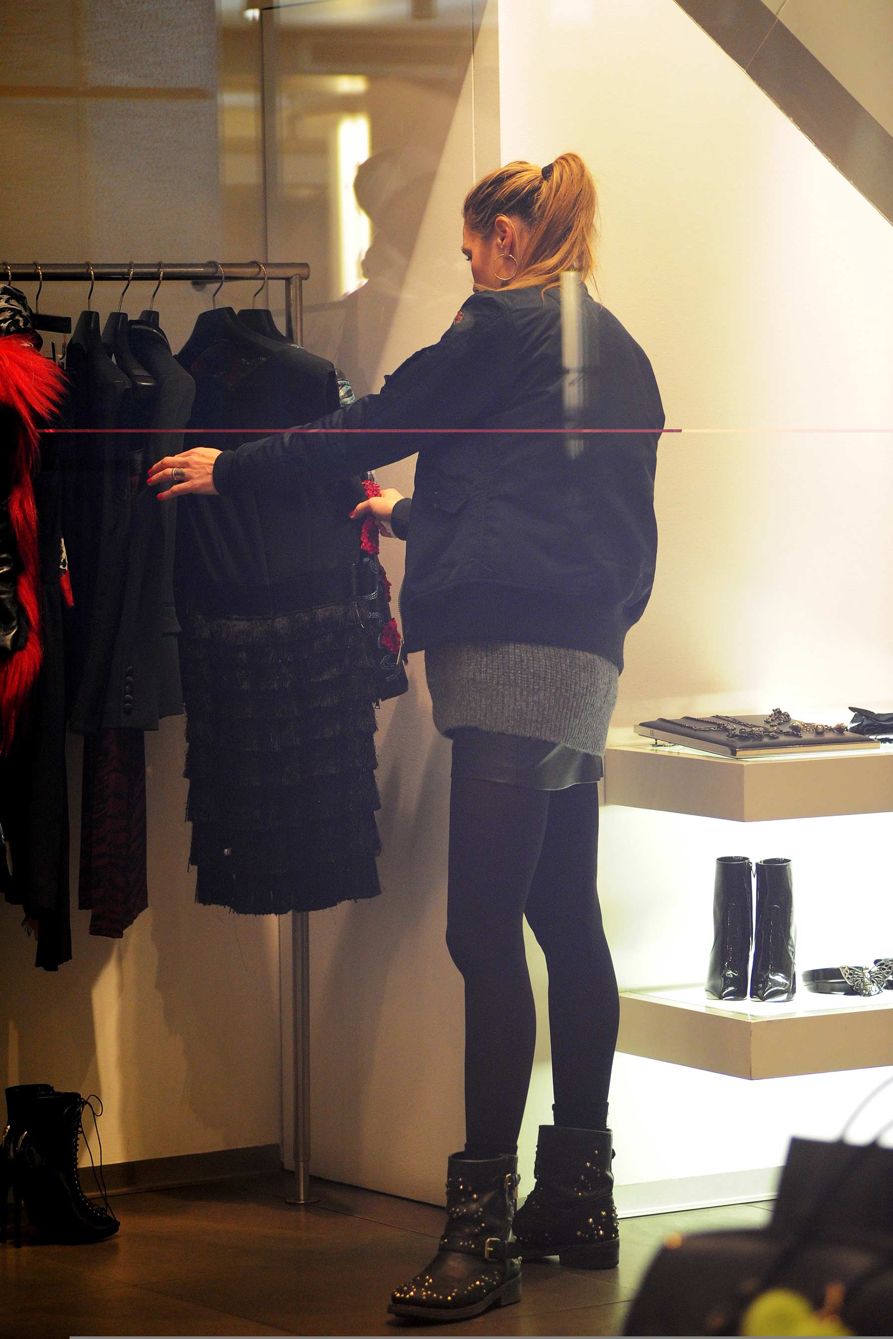 Elenoire Casalegno shopping in Milan