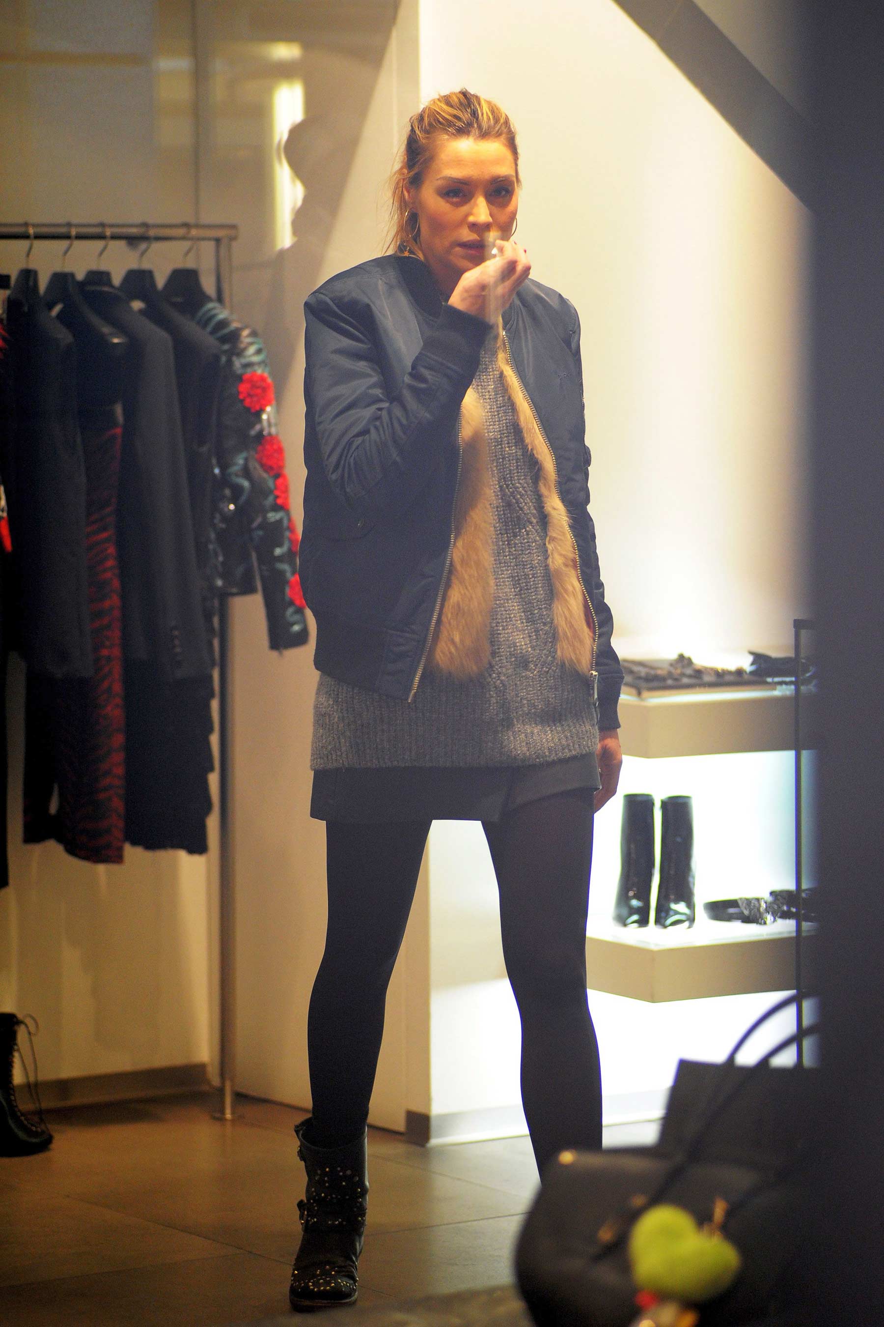 Elenoire Casalegno shopping in Milan