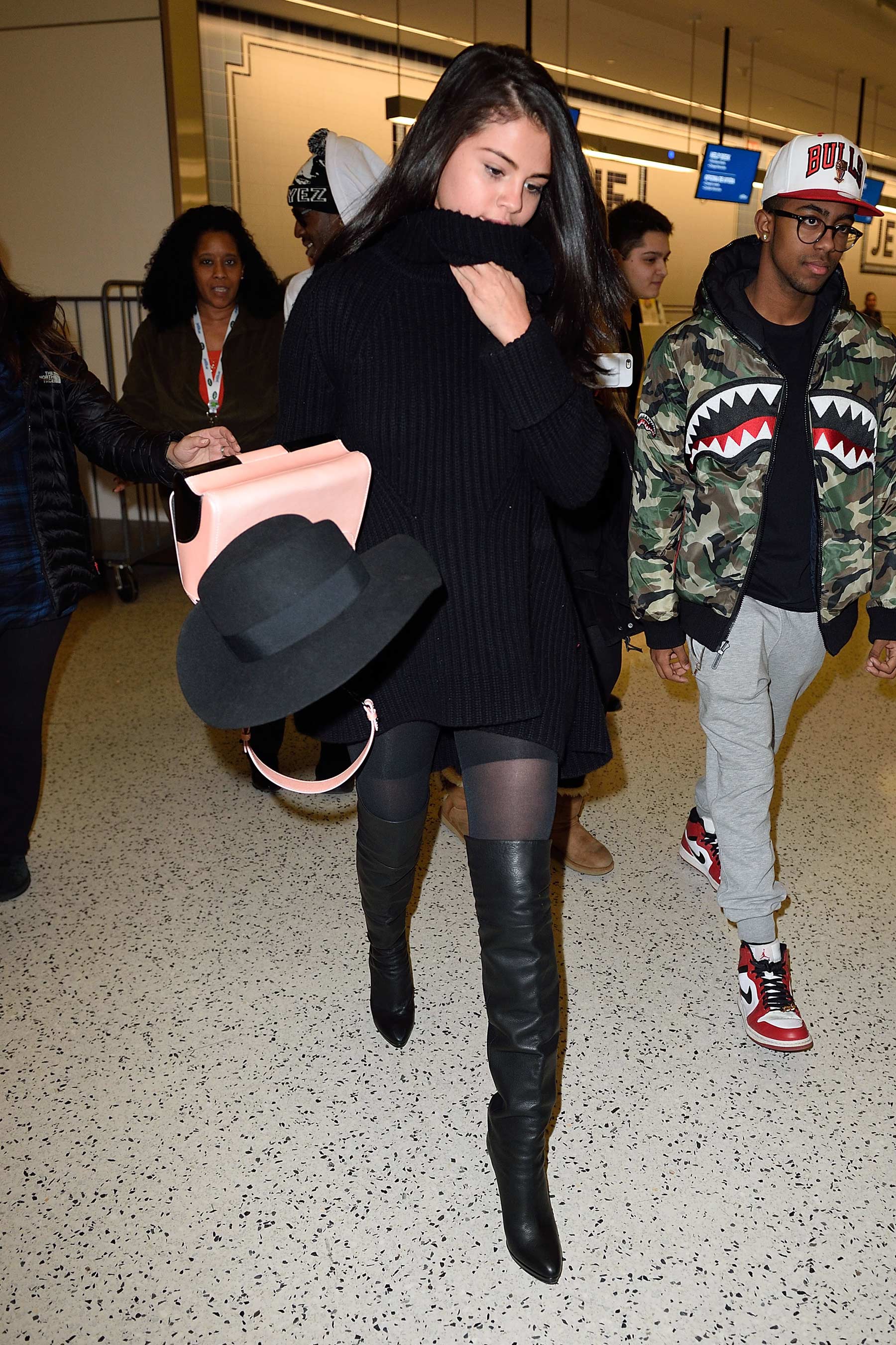 Selena Gomez seen at JFK airport