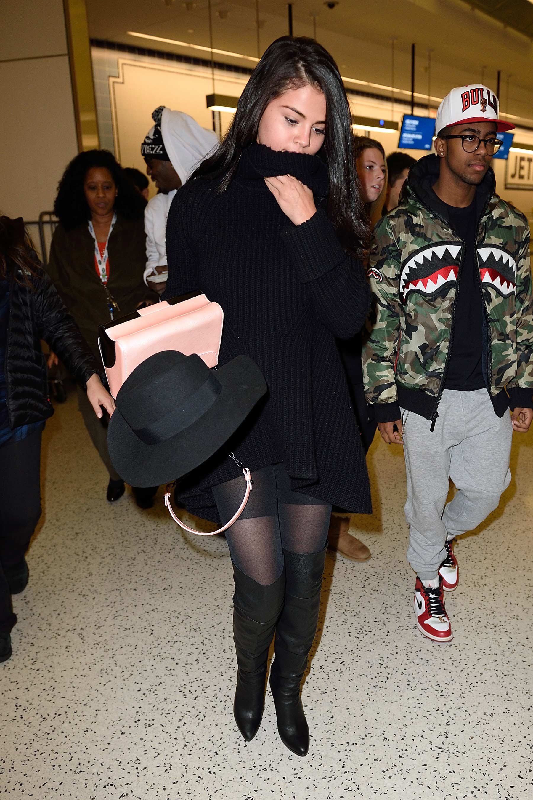 Selena Gomez seen at JFK airport