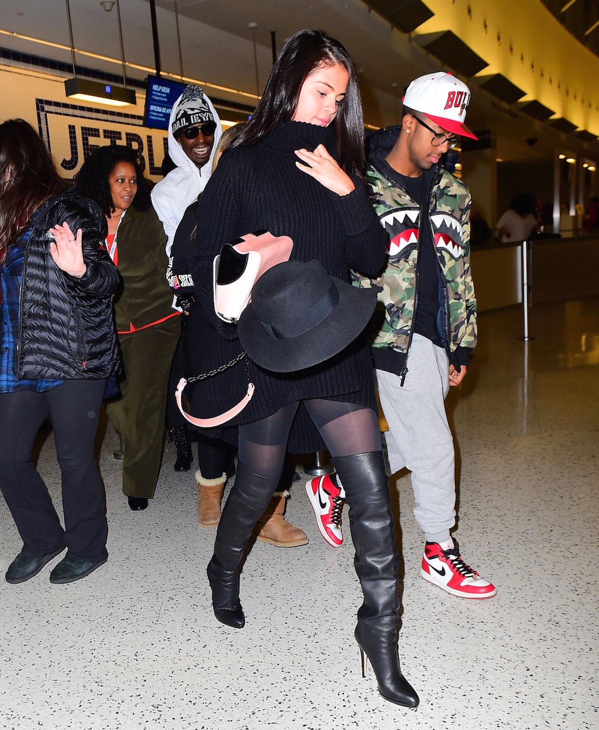 Selena Gomez seen at JFK airport