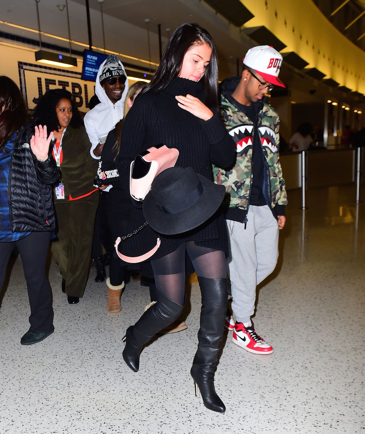 Selena Gomez seen at JFK airport