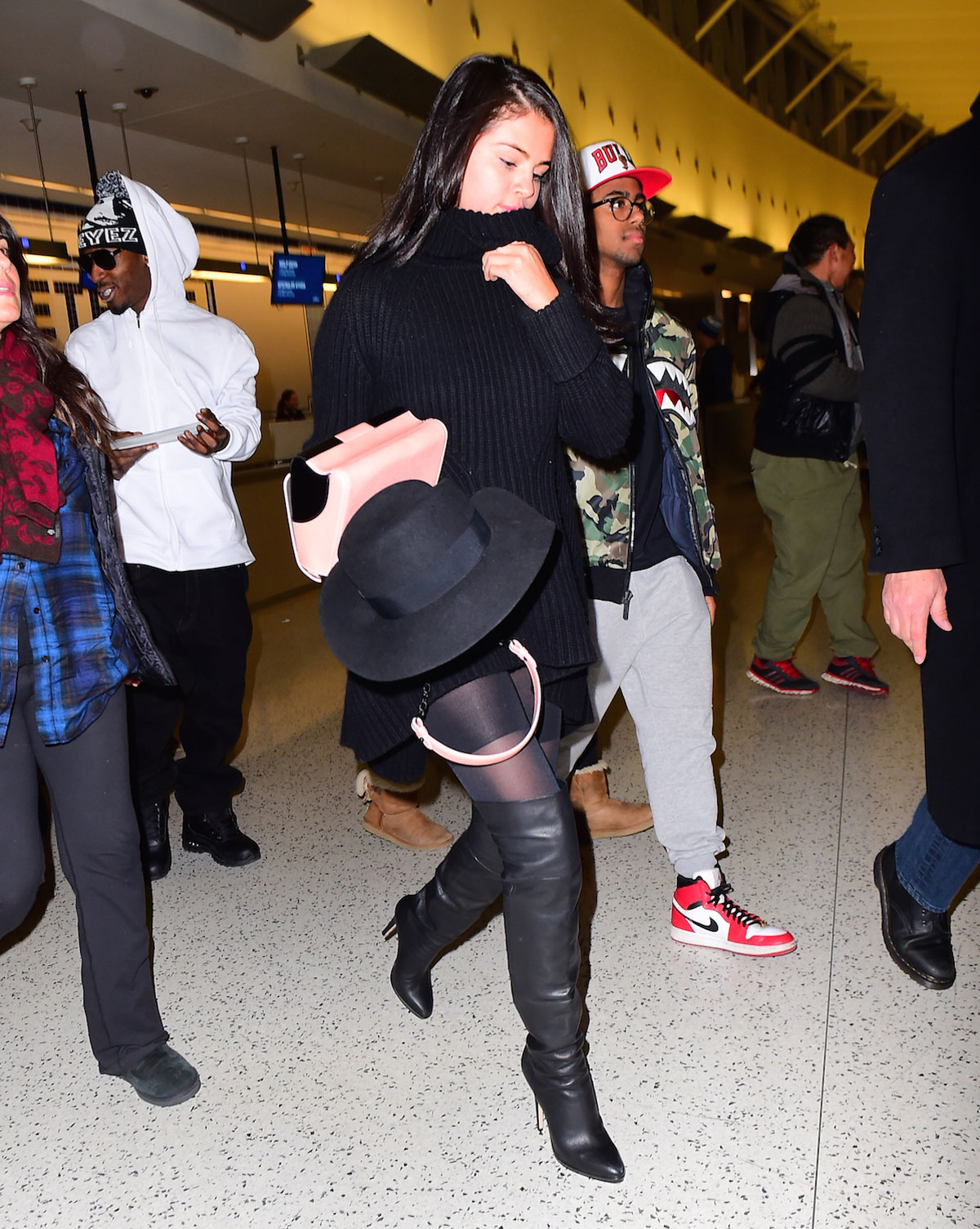 Selena Gomez seen at JFK airport