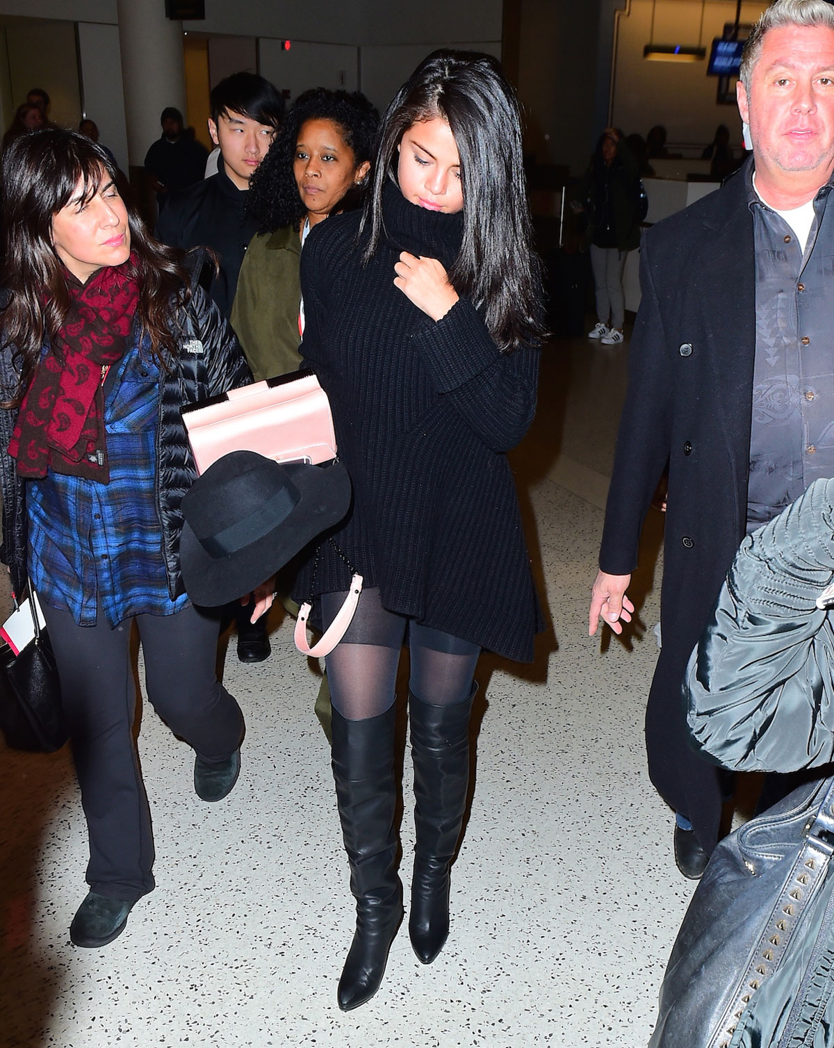 Selena Gomez seen at JFK airport