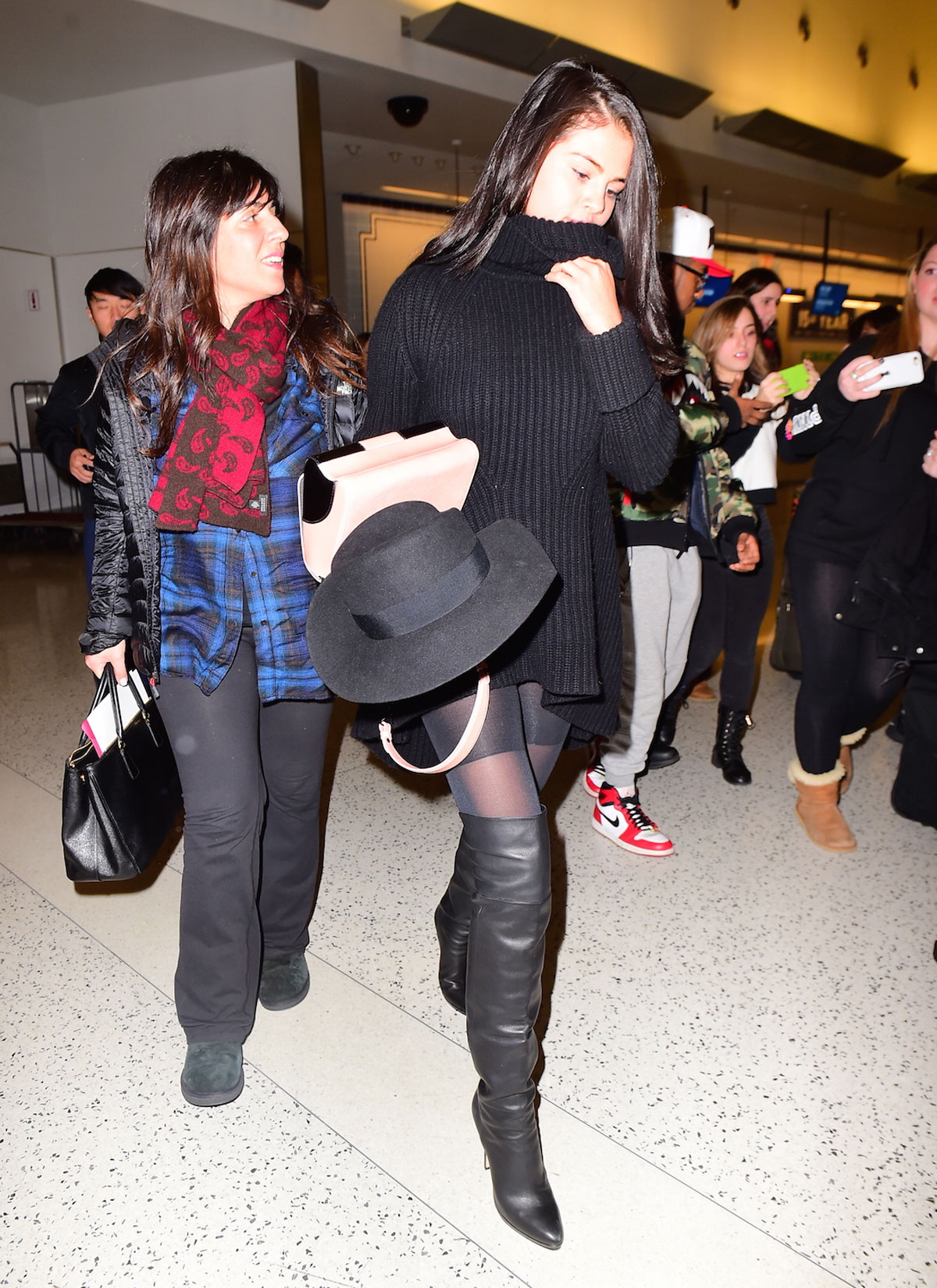 Selena Gomez seen at JFK airport