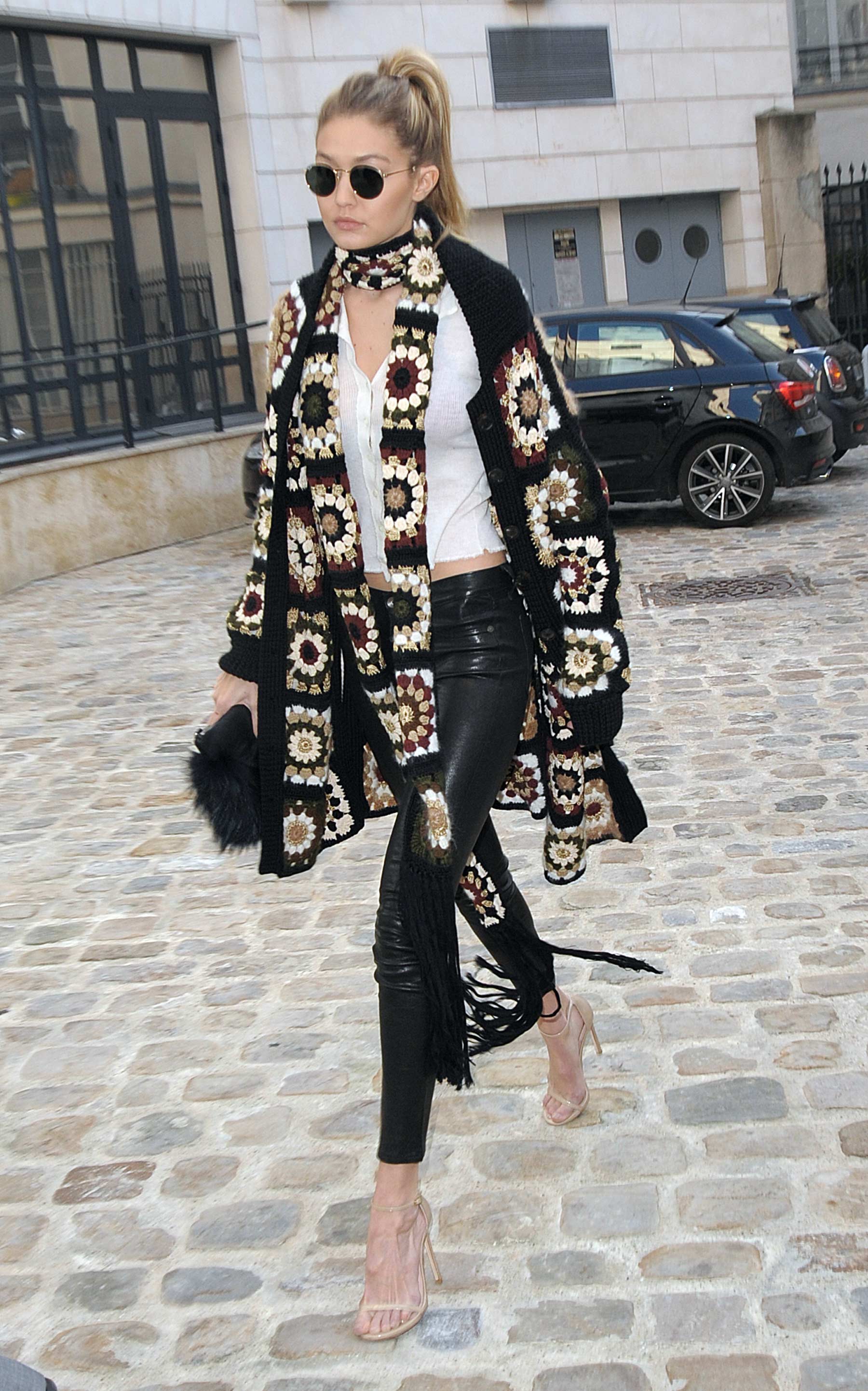 Gigi Hadid leaves her hotel to attend Men’s Fashion Week in Paris