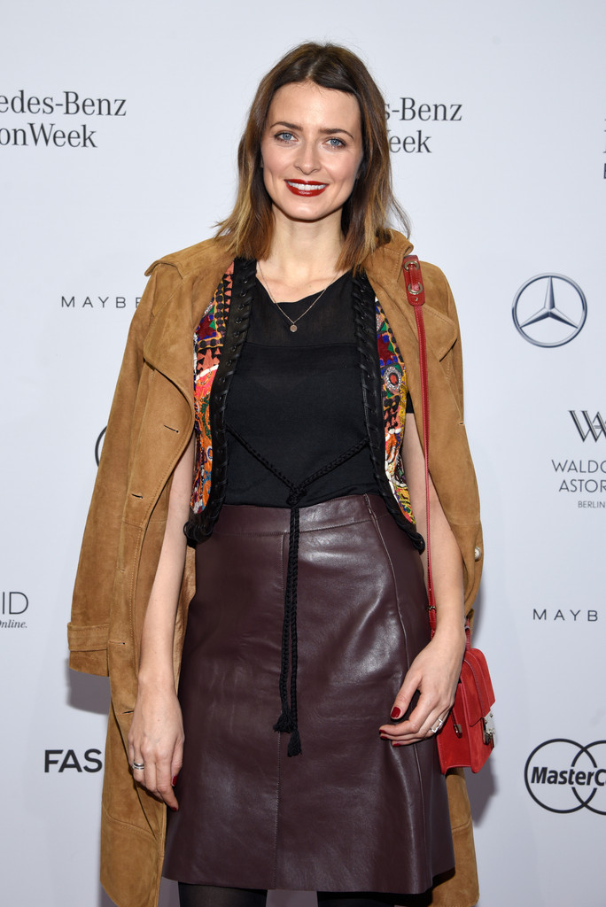 Eva Padberg attends Mercedes Benz Fashion Week Berlin