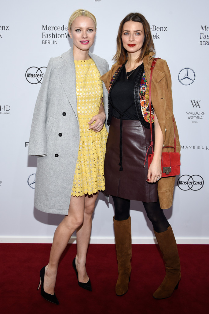 Eva Padberg attends Mercedes Benz Fashion Week Berlin
