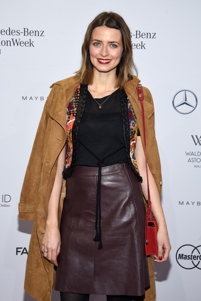 Eva Padberg attends Mercedes Benz Fashion Week Berlin