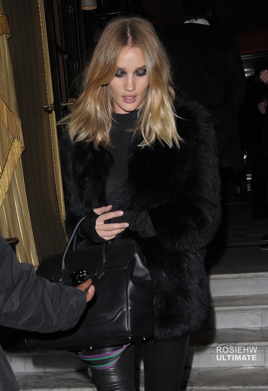 Rosie Huntington Whiteley out in Paris