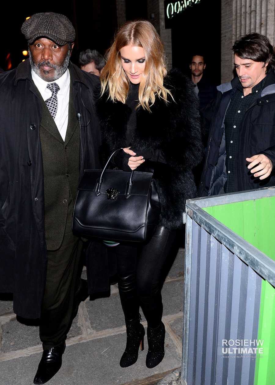 Rosie Huntington Whiteley out in Paris