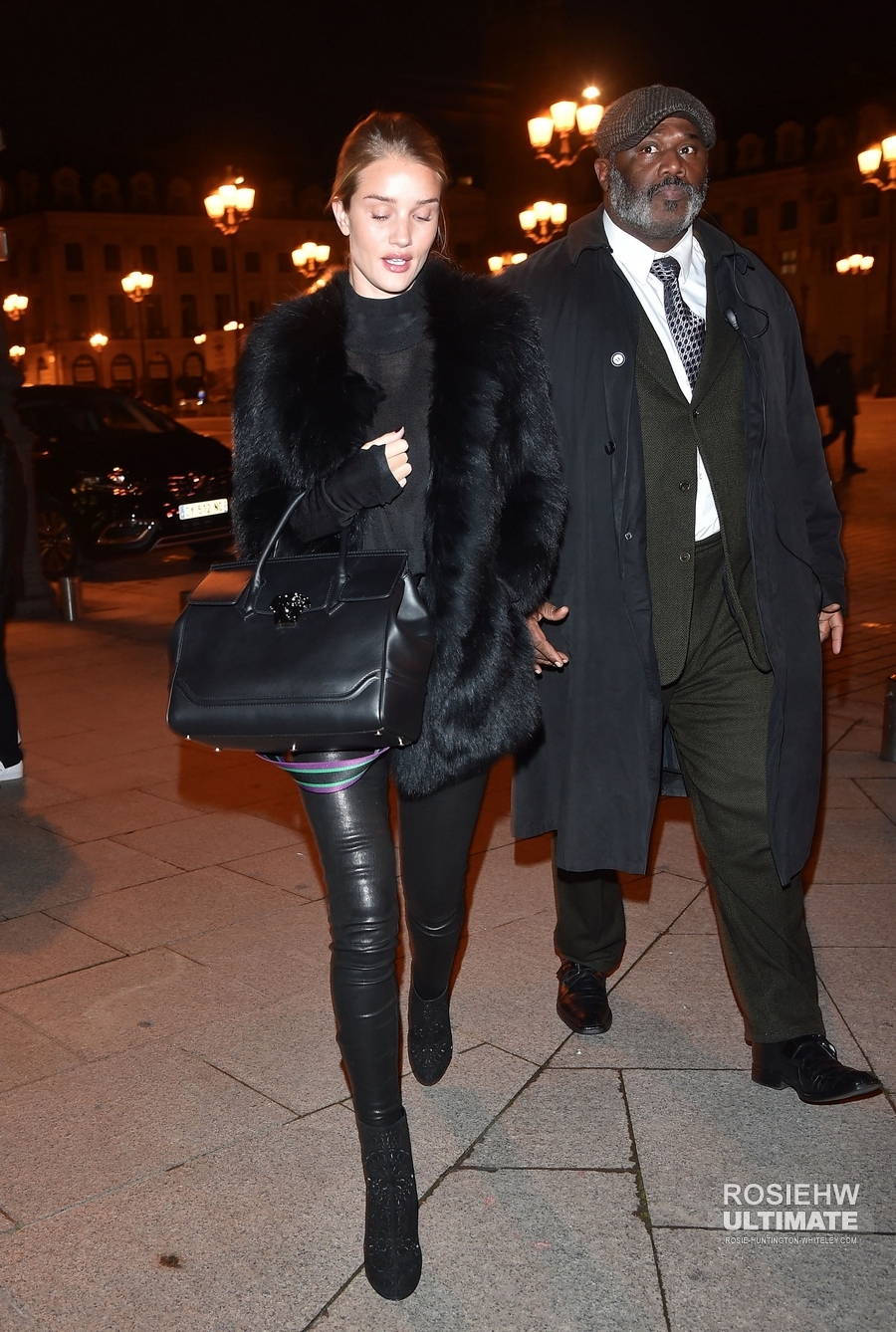 Rosie Huntington Whiteley out in Paris