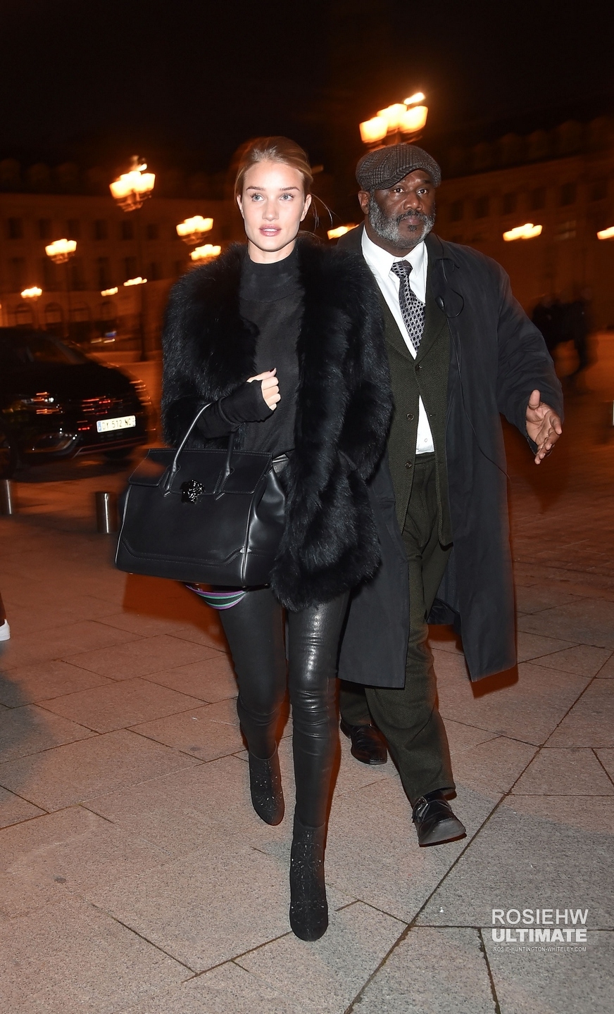 Rosie Huntington Whiteley out in Paris