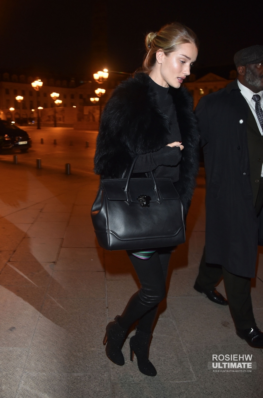 Rosie Huntington Whiteley out in Paris