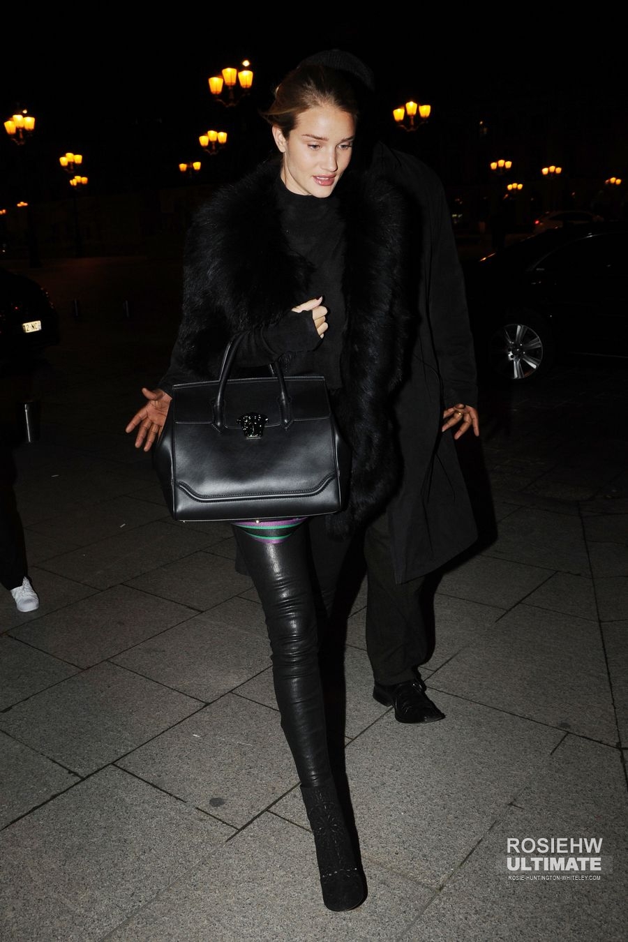 Rosie Huntington Whiteley out in Paris