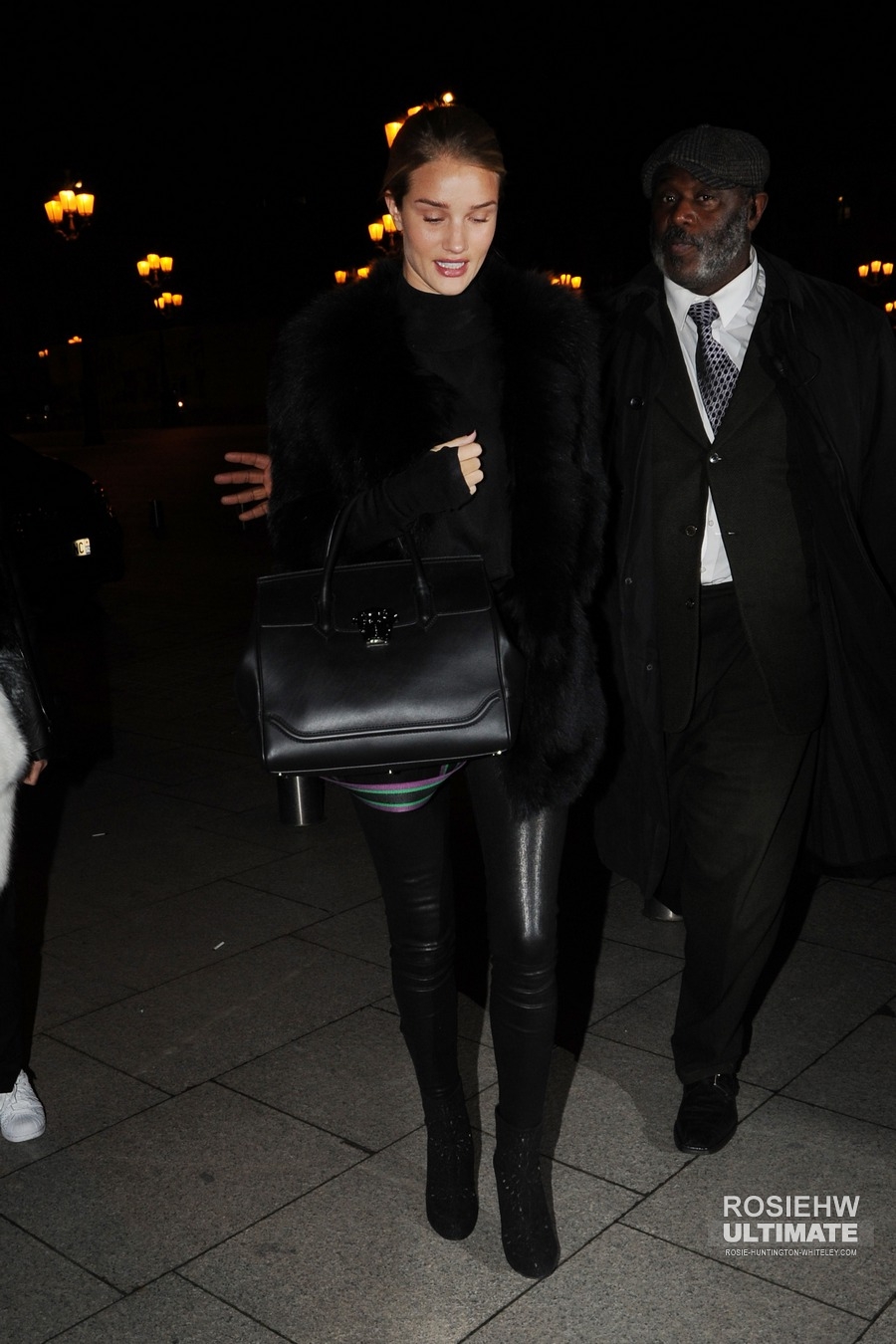 Rosie Huntington Whiteley out in Paris