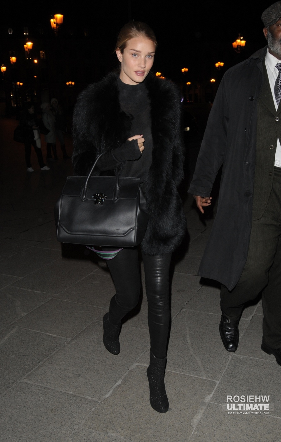 Rosie Huntington Whiteley out in Paris