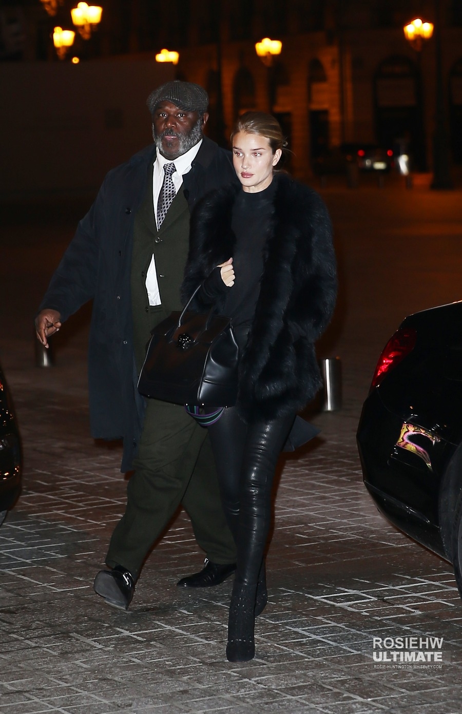 Rosie Huntington Whiteley out in Paris