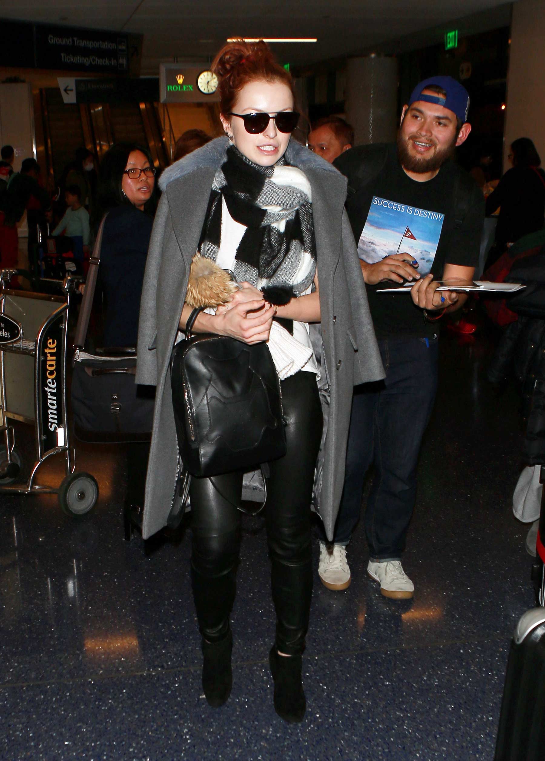 Francesca Eastwood arriving at LAX Airport