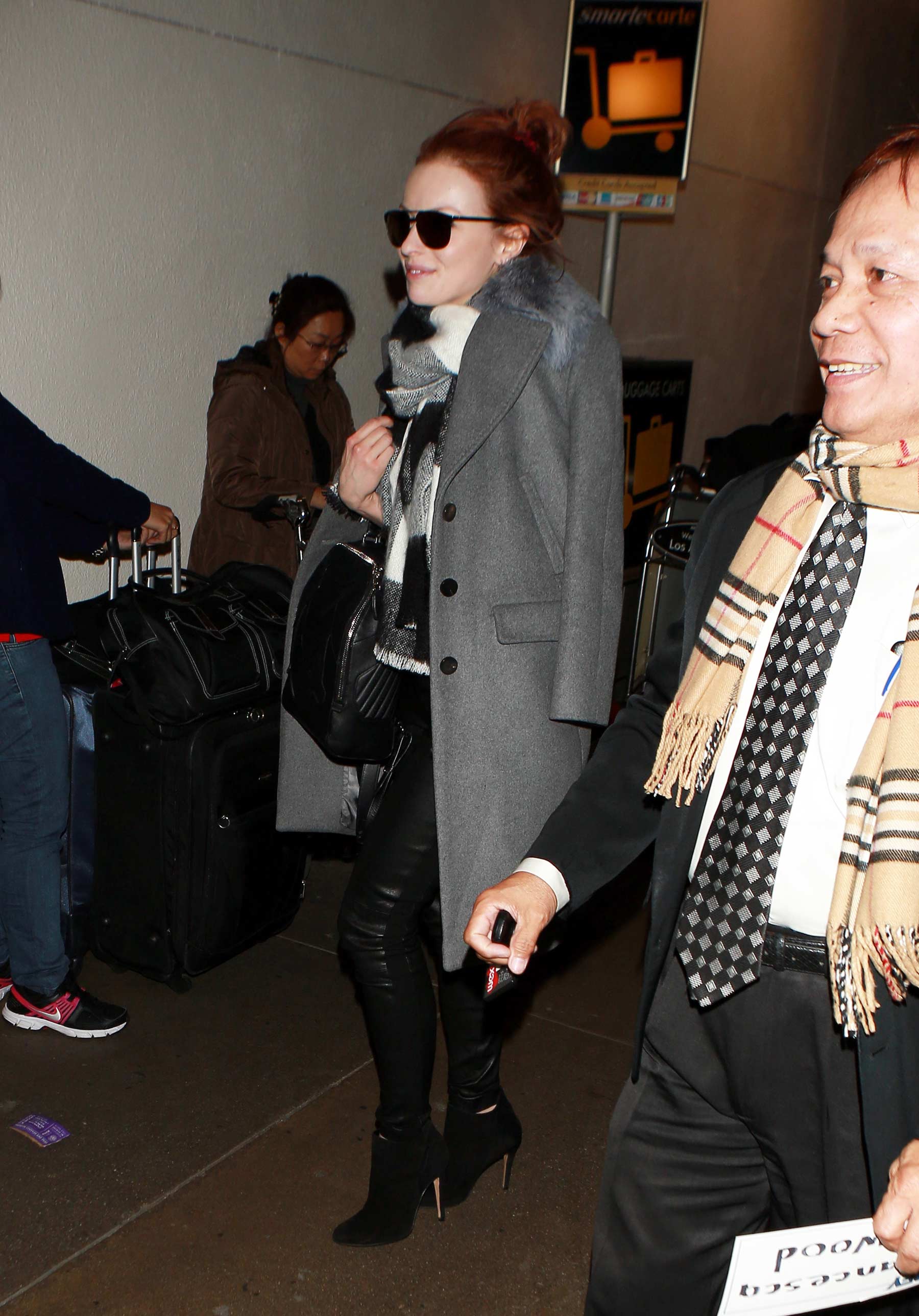 Francesca Eastwood arriving at LAX Airport