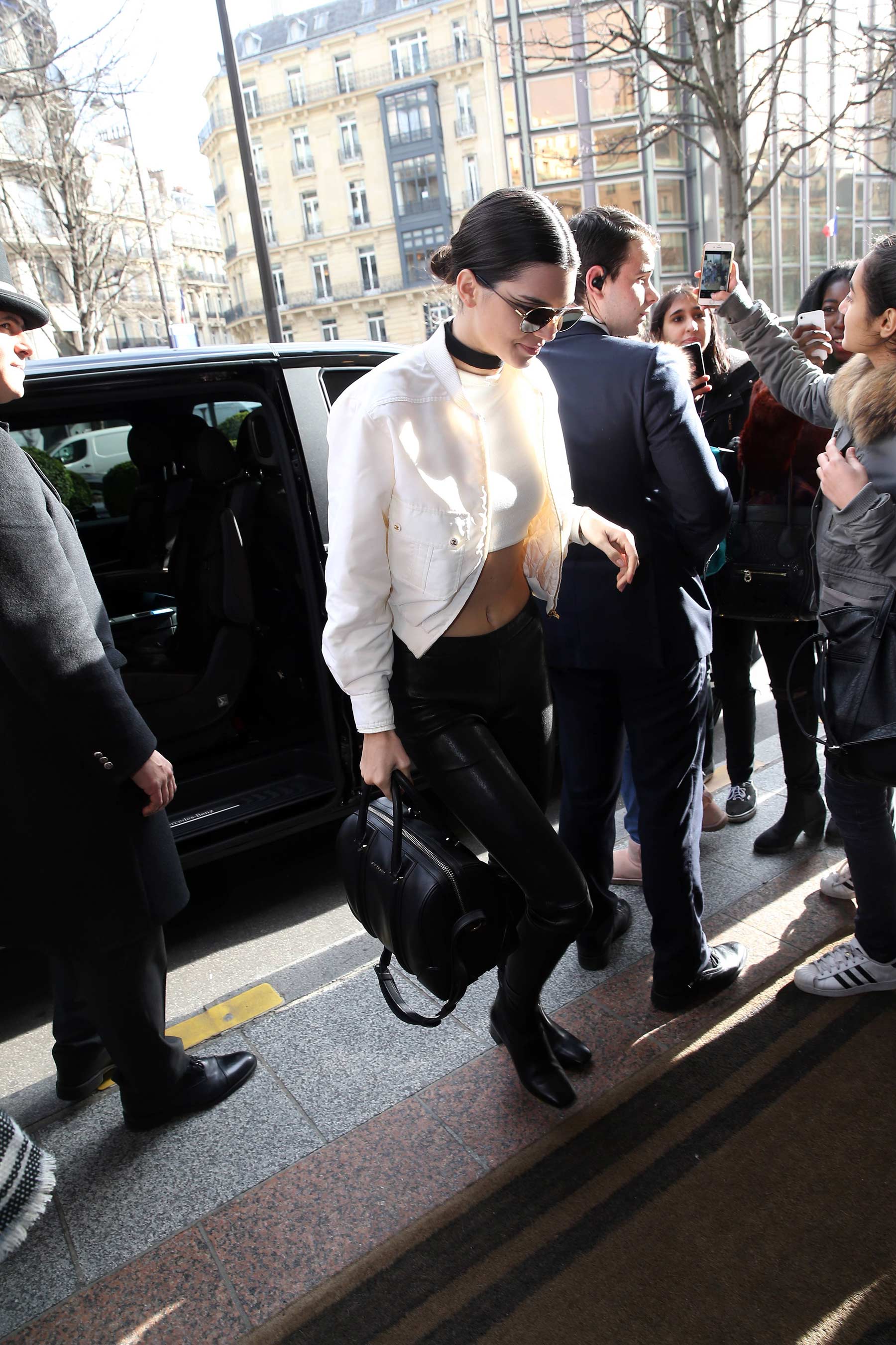 Kendall Jenner seen arriving at her hotel