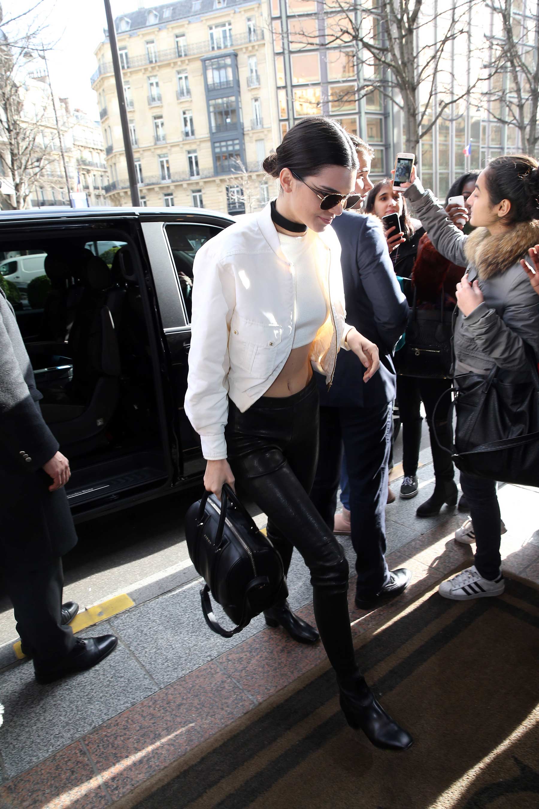 Kendall Jenner seen arriving at her hotel