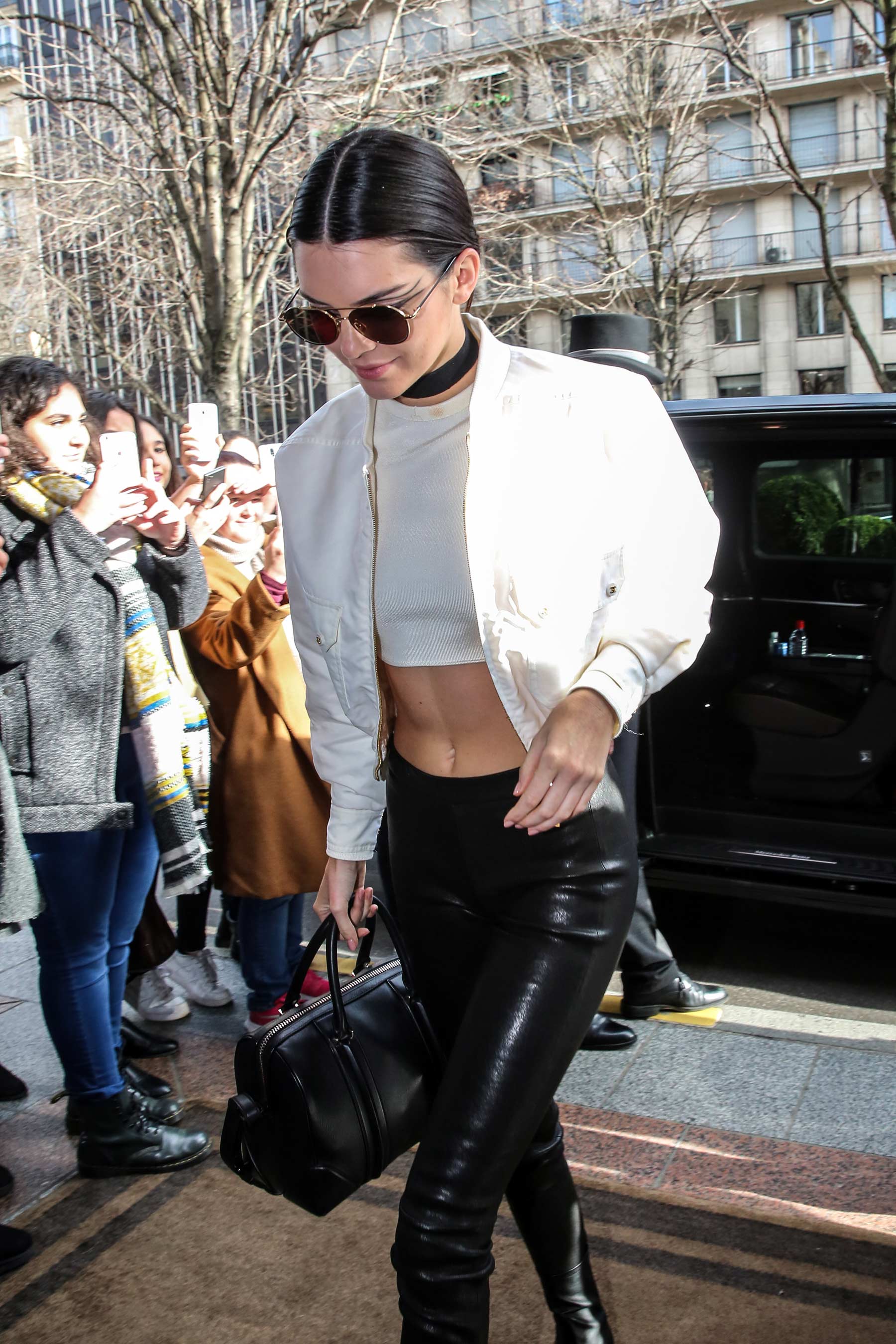 Kendall Jenner seen arriving at her hotel