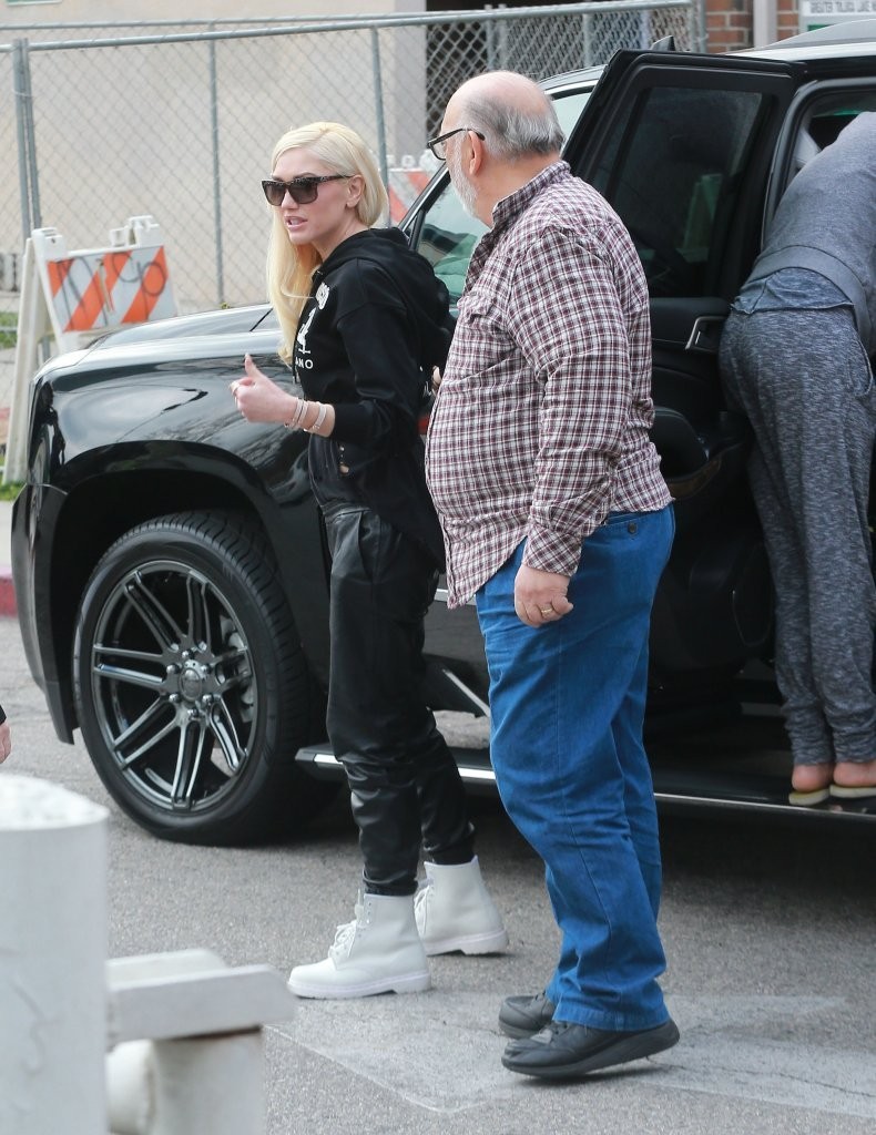 Gwen Stefani out in a park in LA