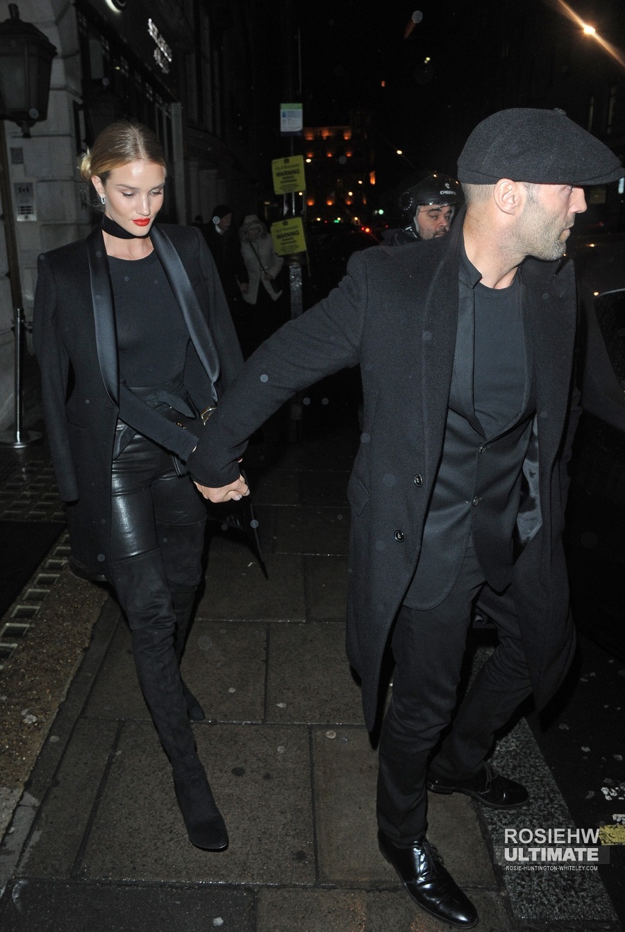 Rosie Huntington Whiteley leaves Nobu restaurant