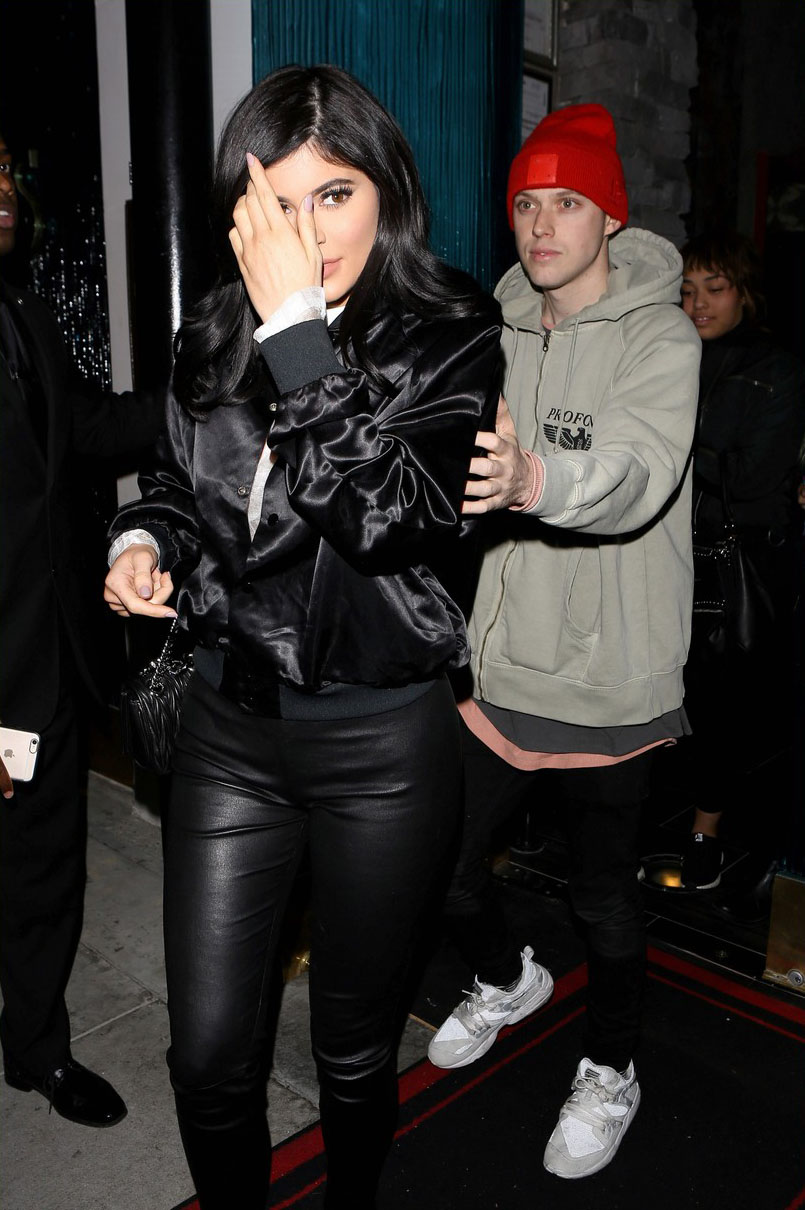 Kylie Jenner heads to dinner with friends at Mastros Steakhouse