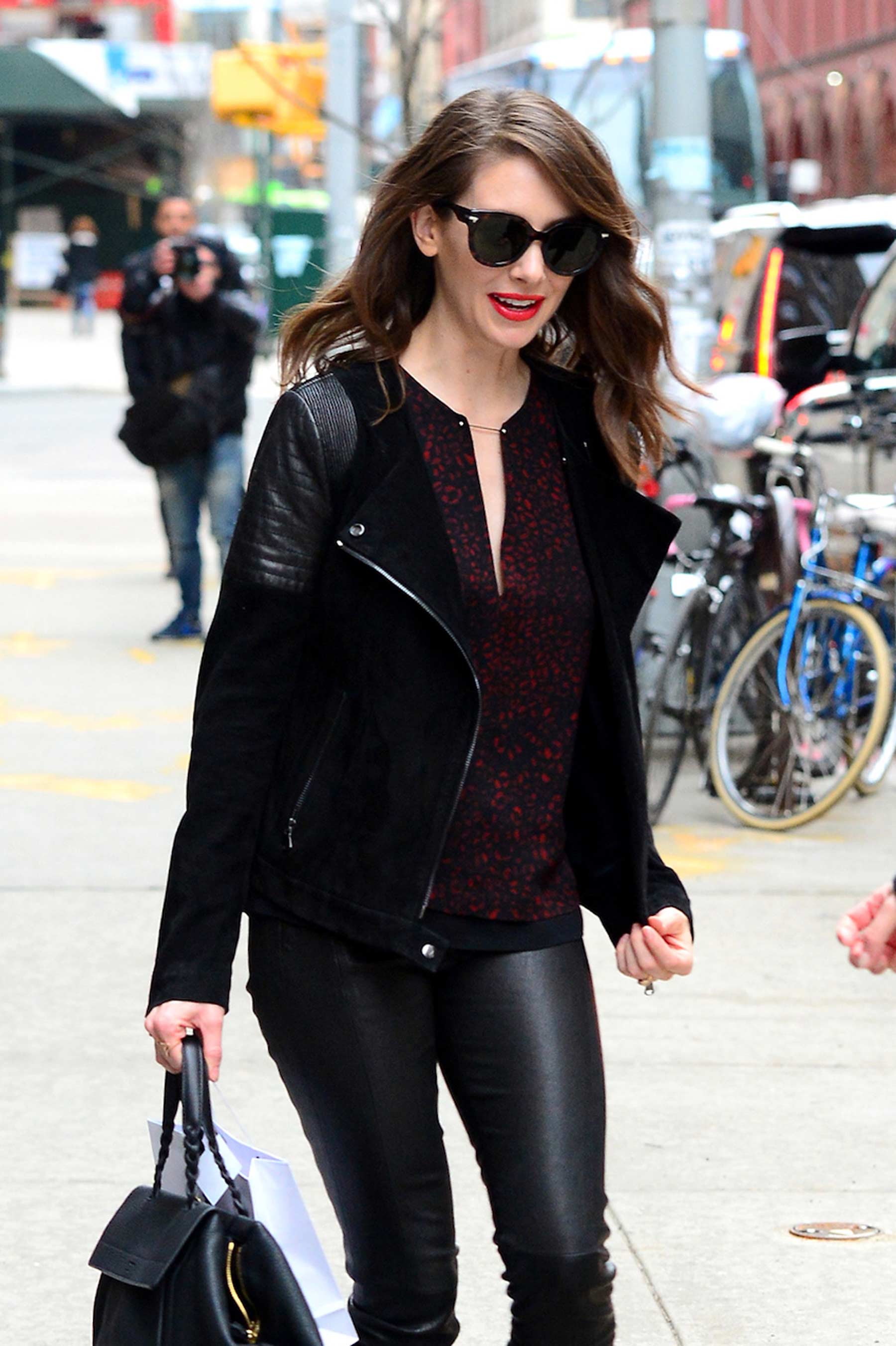 Alison Brie out in NYC