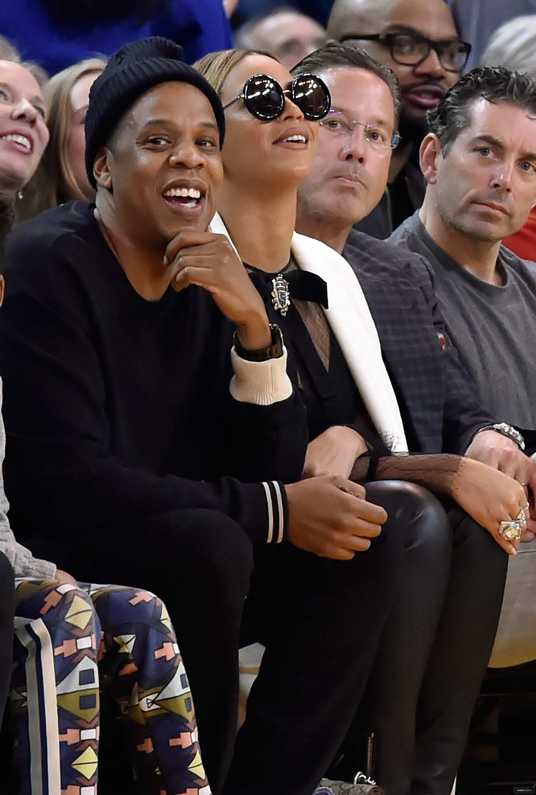 Beyonce at Oklahoma City Thunder vs. Golden State Warriors game