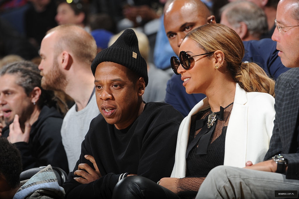 Beyonce at Oklahoma City Thunder vs. Golden State Warriors game