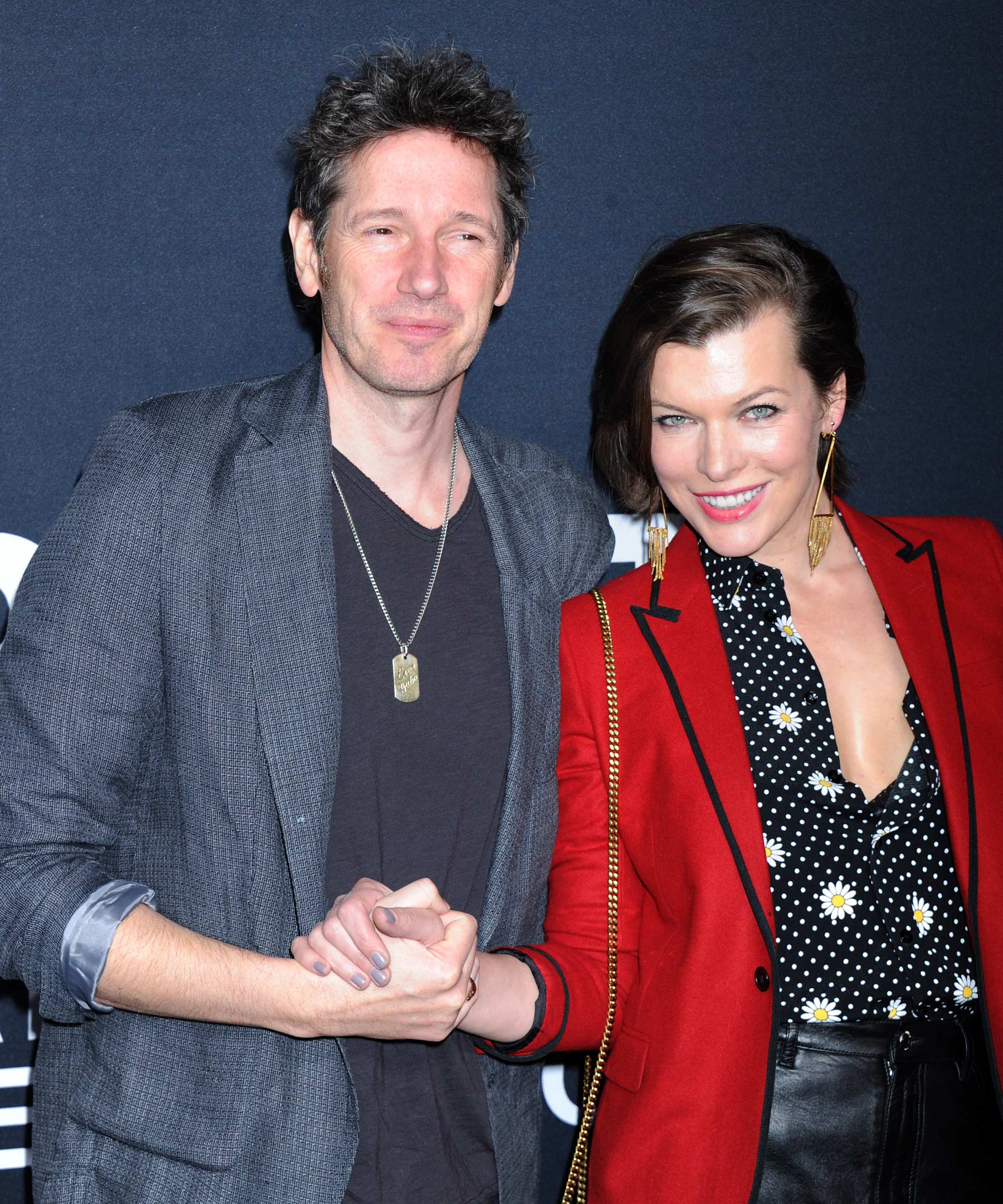 Milla Jovovich attends Saint Laurent show