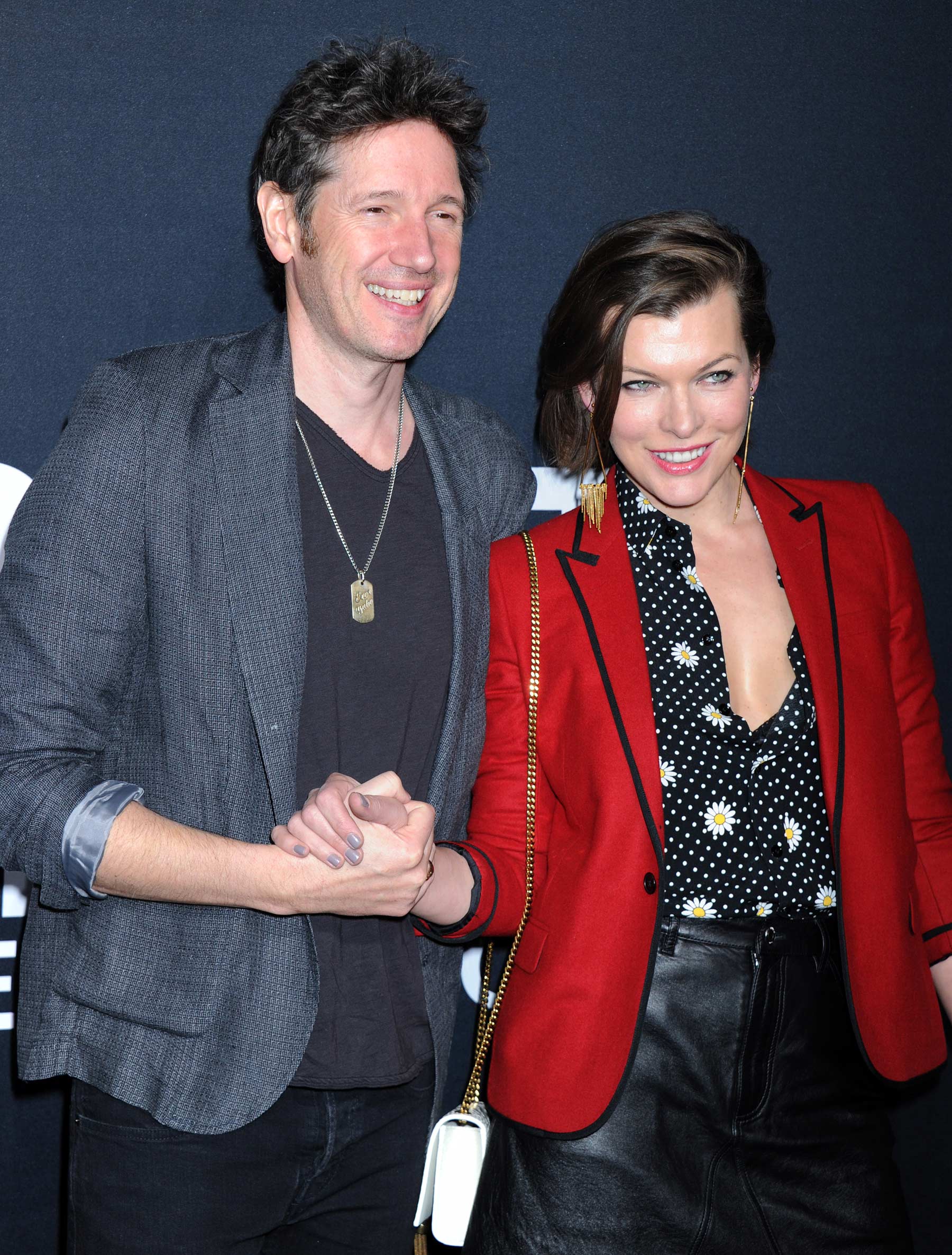 Milla Jovovich attends Saint Laurent show