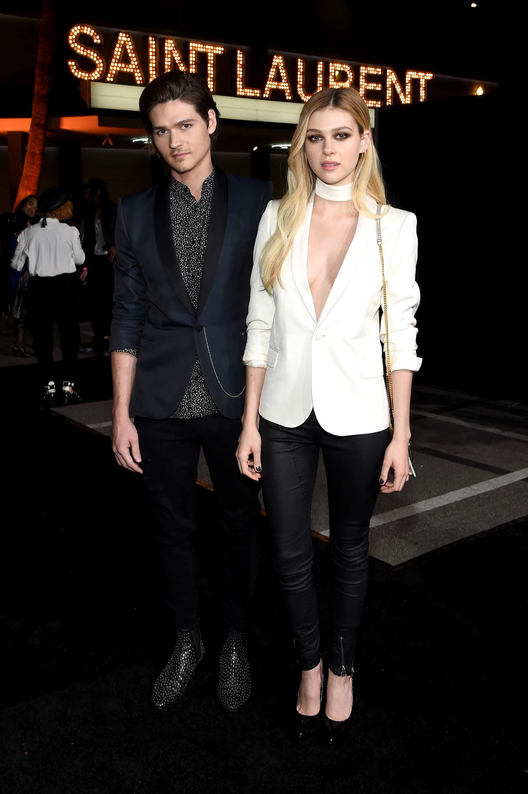 Nicola Peltz attends Saint Laurent show