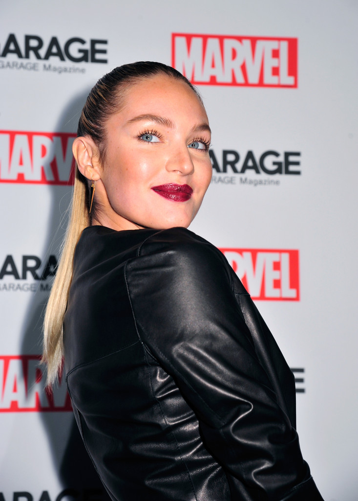Candice Swanepoel attends Marvel And Garage Magazine New York Fashion Week