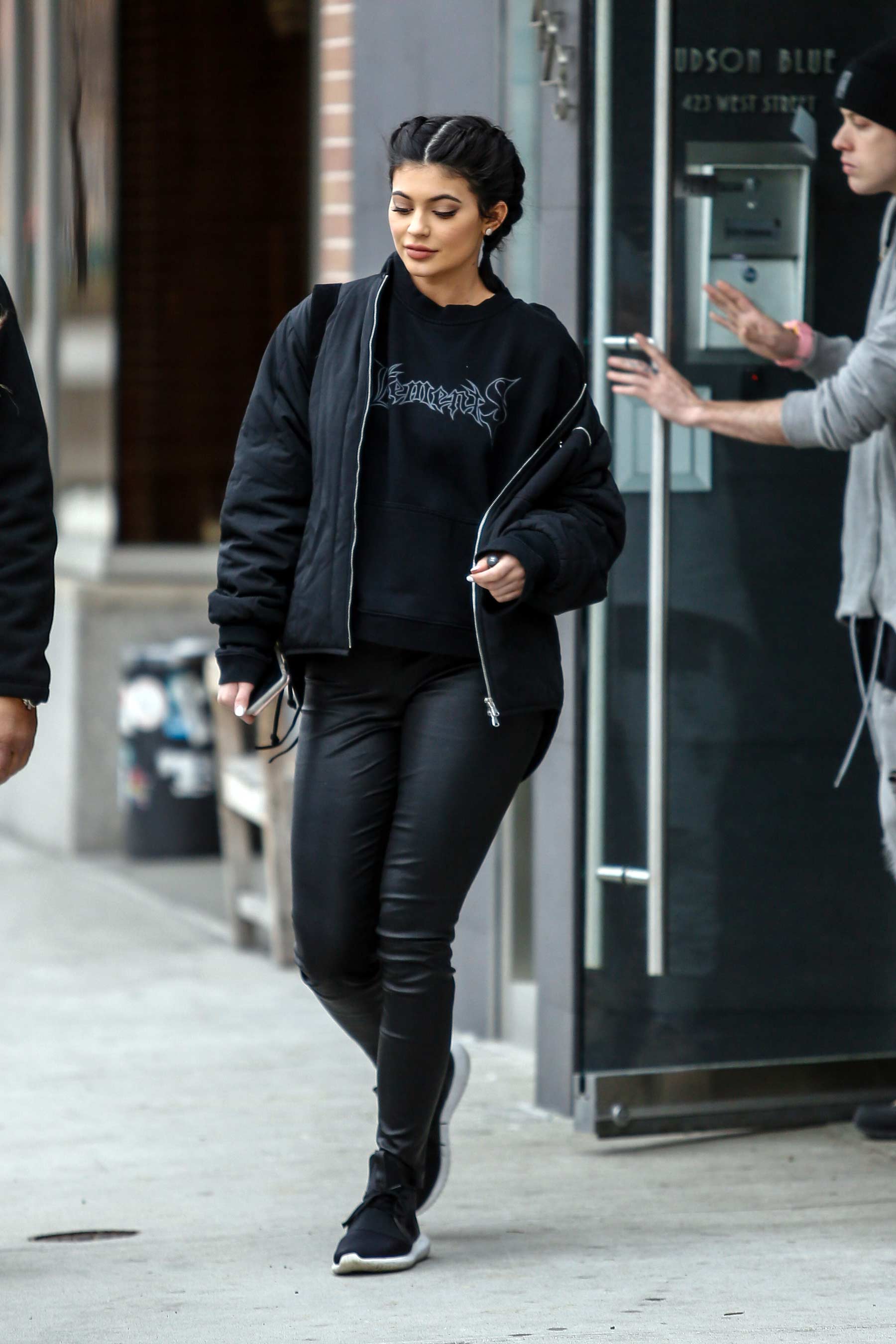 Kylie Jenner arrives at JFK airport